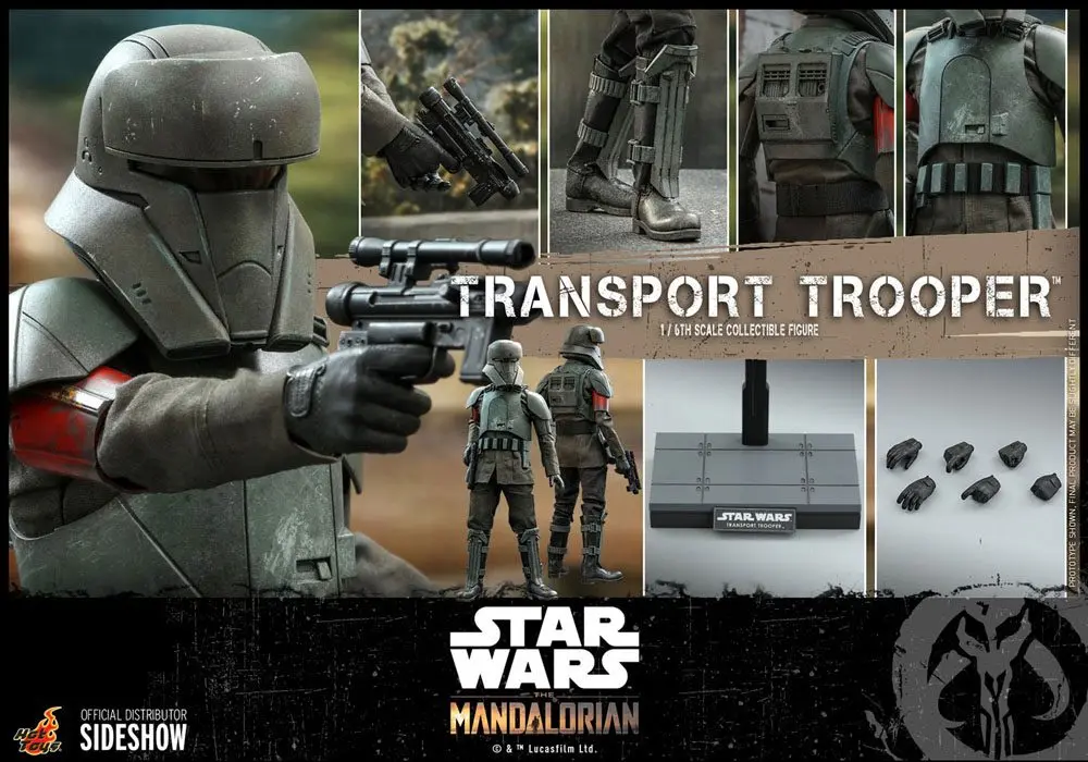 Star Wars The Mandalorian Figurina de acțiune 1/6 Soldat transport 31 cm poza produsului