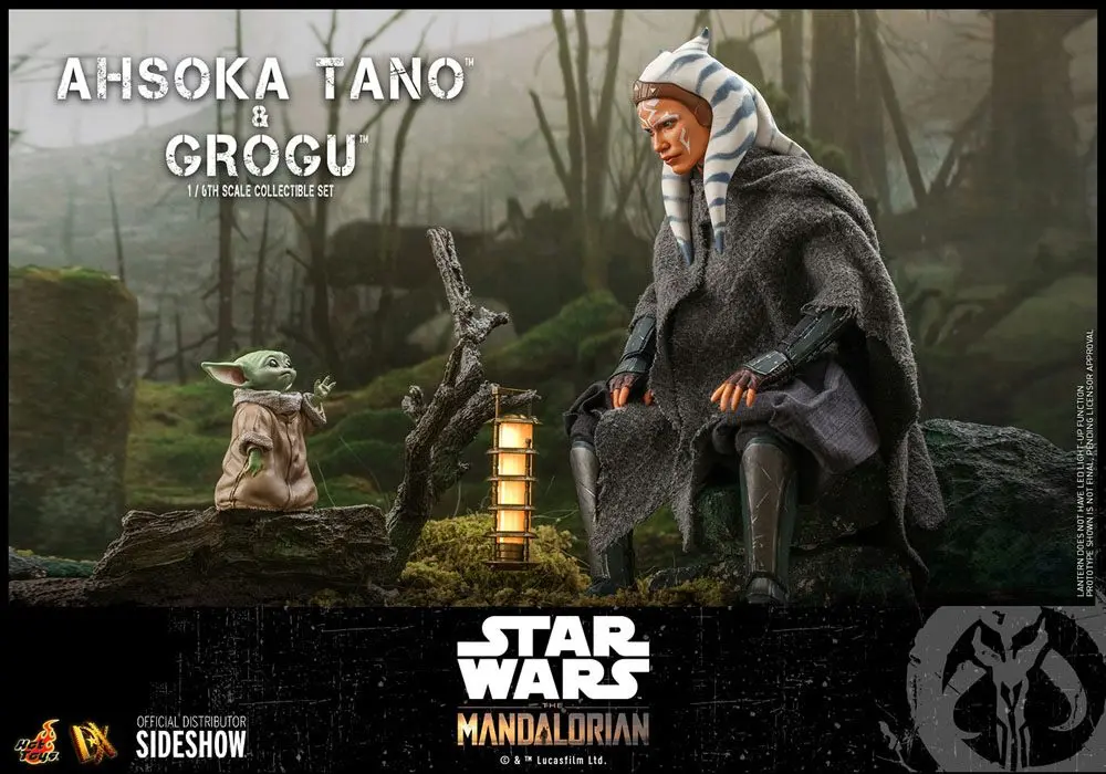 Star Wars The Mandalorian Figurina de acțiune Set de 2 1/6 Ahsoka Tano & Grogu 29 cm poza produsului