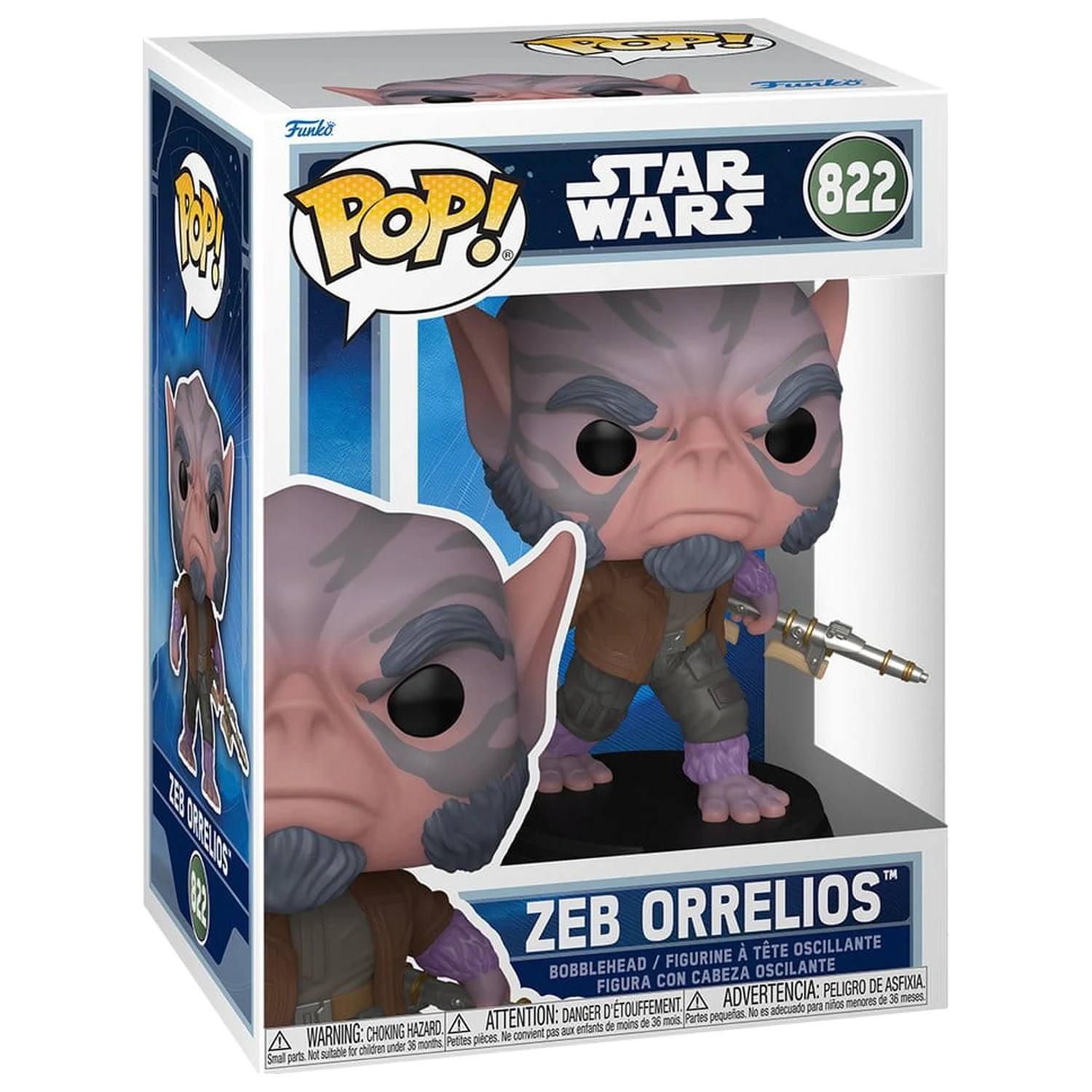 Star Wars: The Mandalorian and Grogu Funko POP! Figurină Bobblehead de vinil Zeb Orrelios 9 cm poza produsului