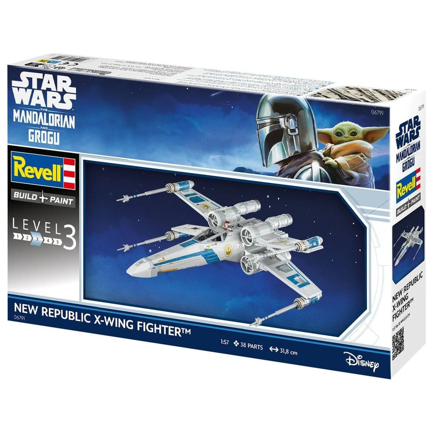 Star Wars The Mandalorian and Grogu Revell Model Kit 1/57 New Republic X-Wing Fighter 22 cm poza produsului