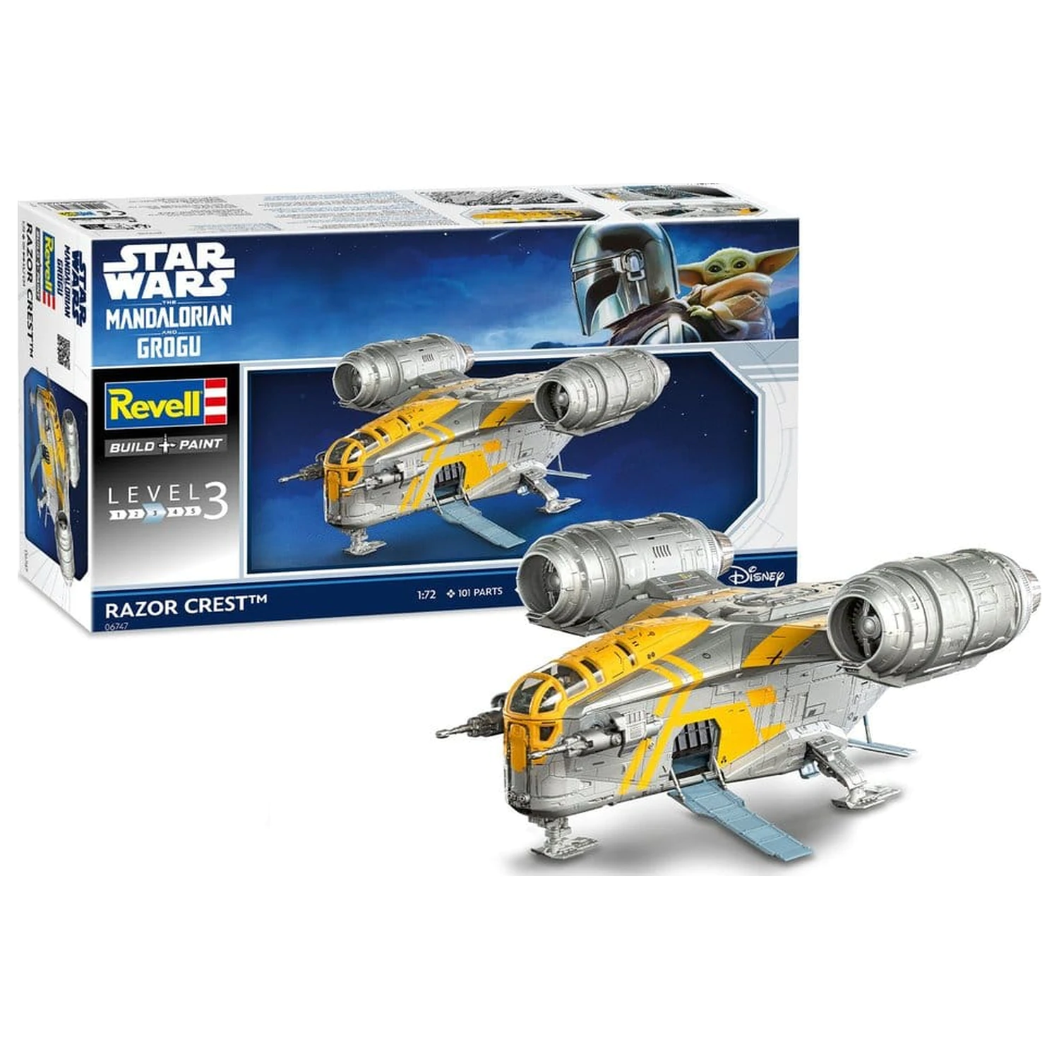 Star Wars The Mandalorian and Grogu Revell Set model 1/72 Razor Crest 34 cm poza produsului