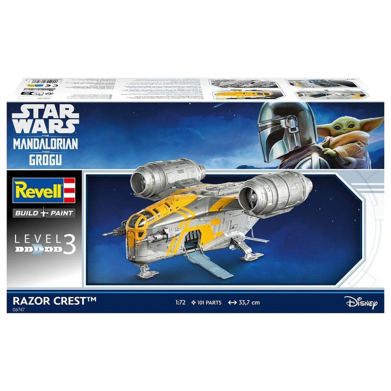 Star Wars The Mandalorian and Grogu Revell Set model 1/72 Razor Crest 34 cm poza produsului