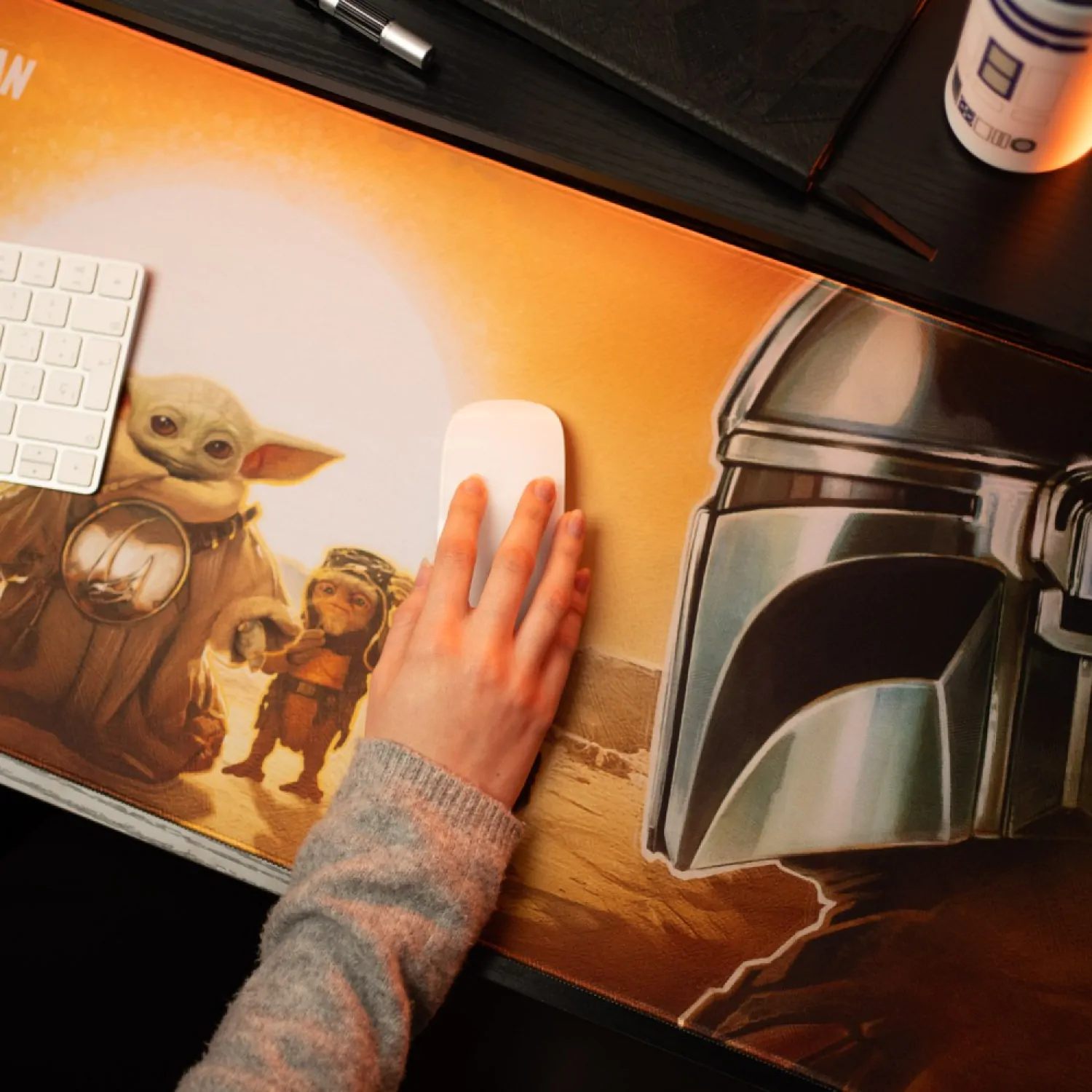 Star Wars: The Mandalorian and Grogu XL Pad de mouse 80 x 35 cm poza produsului
