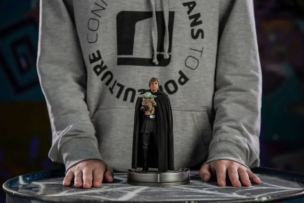 Star Wars The Mandalorian Statuie Scară Artă 1/10 Luke Skywalker și Grogu 21 cm poza produsului