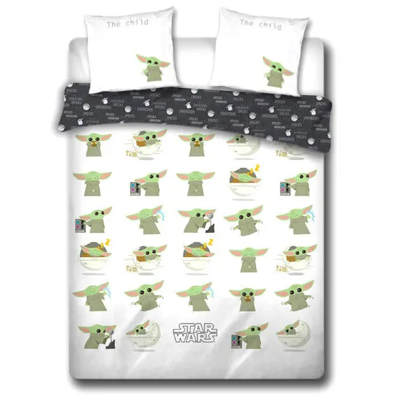 Star Wars The Mandalorian Baby Yoda husa de pilota din bumbac pentru pat 135 cm poza produsului
