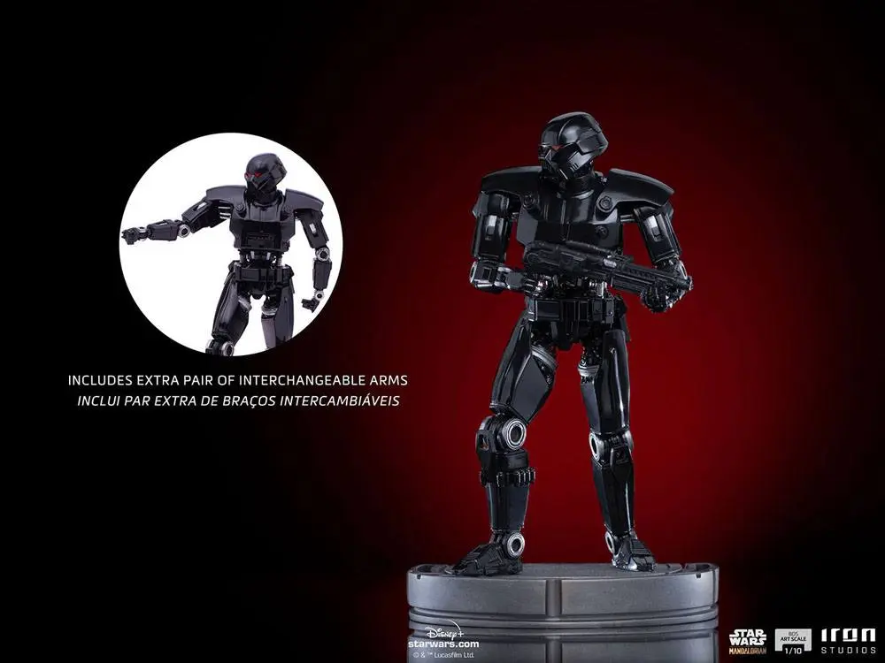 Statuie Star Wars The Mandalorian BDS Art Scale 1/10 Dark Trooper 24 cm poza produsului