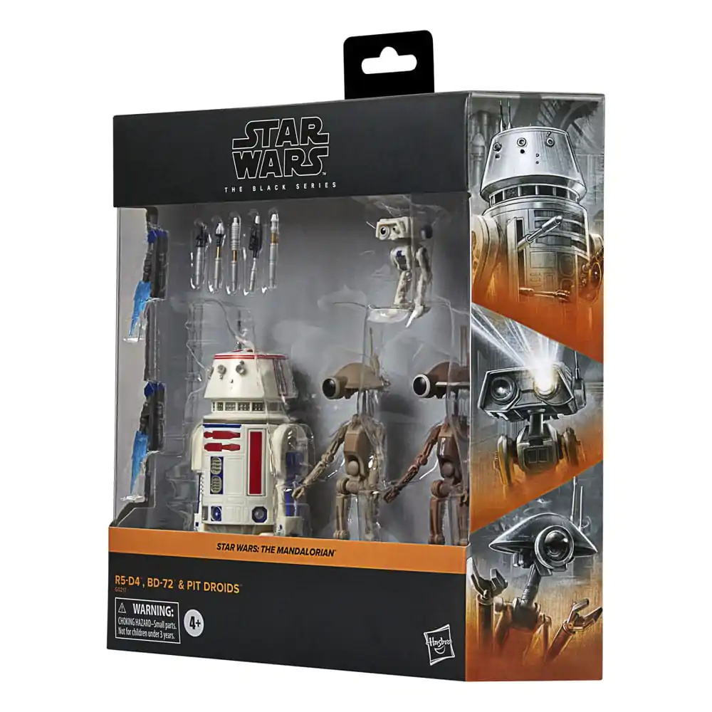 Star Wars: The Mandalorian Black Series Figurina de acțiune Set de 4 R5-D4, BD-72 & Pit Droids poza produsului