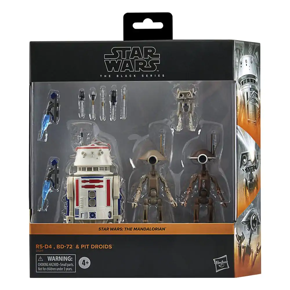 Star Wars: The Mandalorian Black Series Figurina de acțiune Set de 4 R5-D4, BD-72 & Pit Droids poza produsului