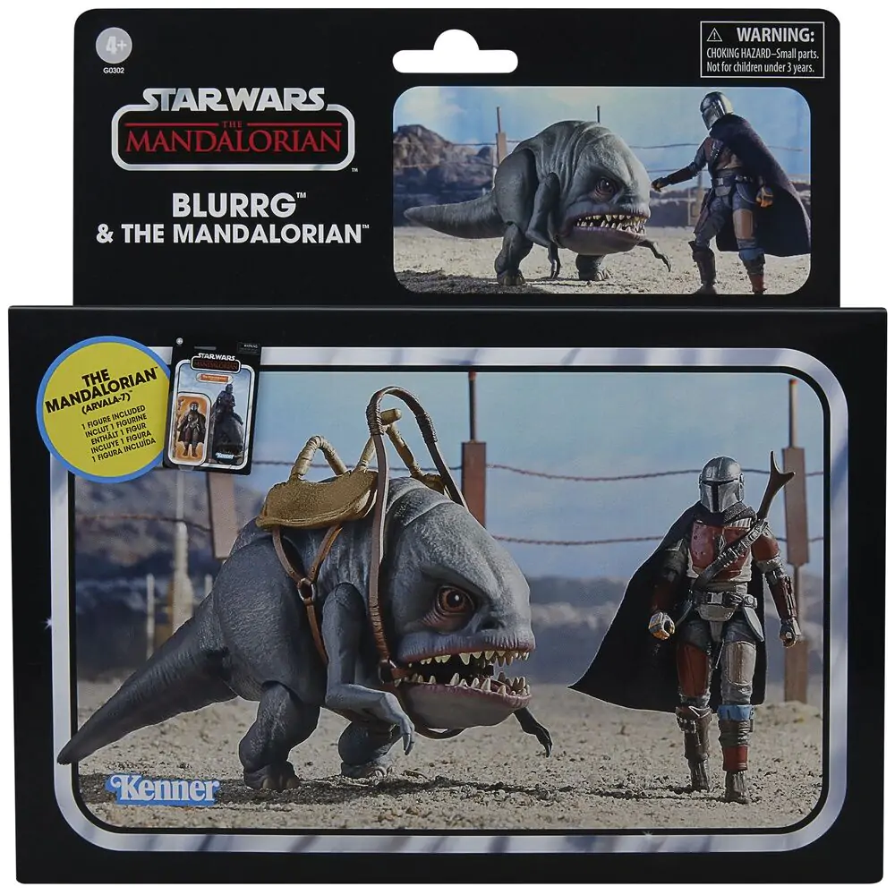 Star Wars The Mandalorian - Blurrg & Mandalorian set 2 figurine 9,5cm poza produsului