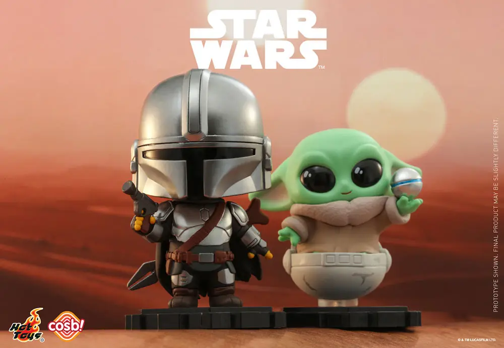 Star Wars: The Mandalorian Cosbi Mini Figure The Mandalorian 8 cm figurină mini poza produsului