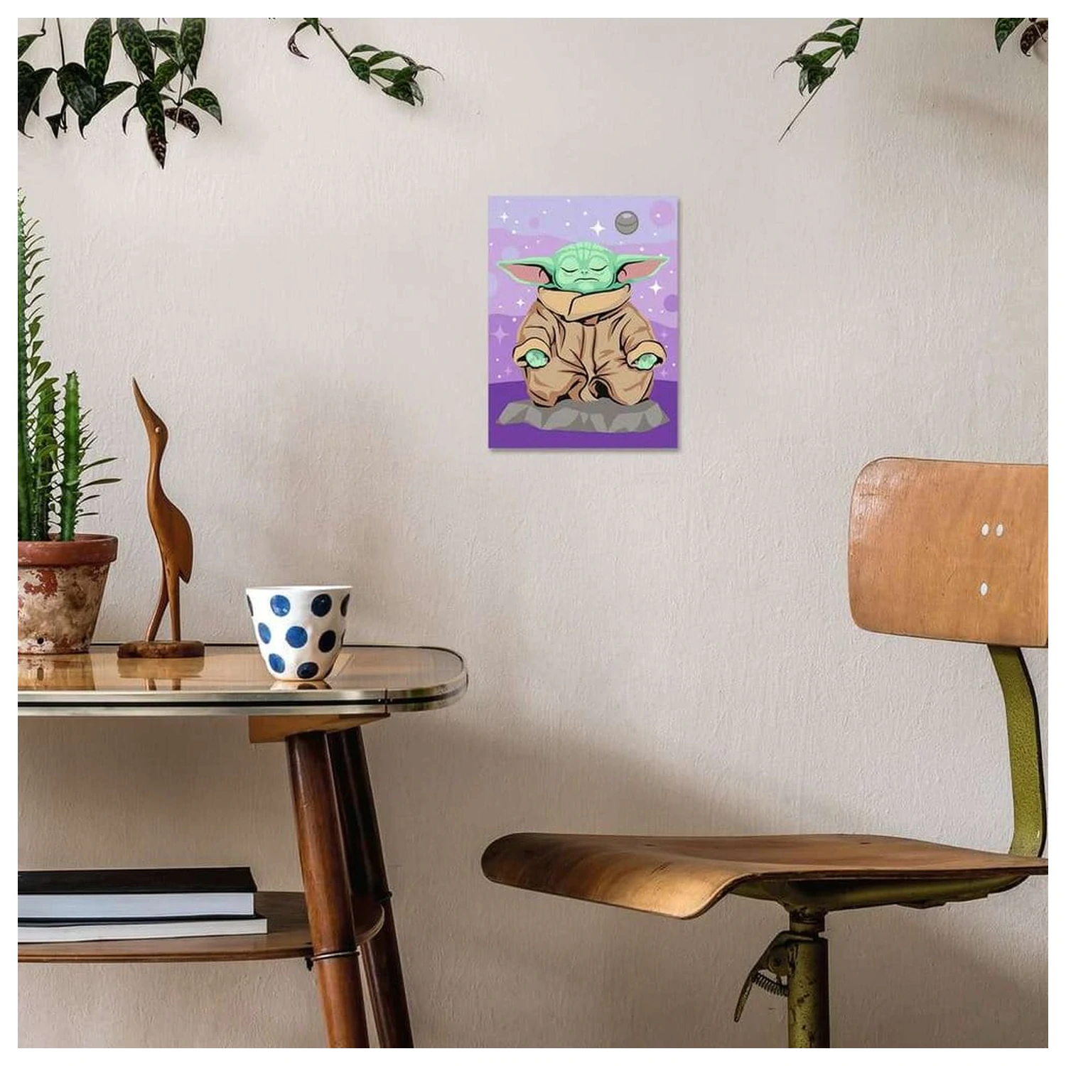 Star Wars: The Mandalorian CreArt Pictura pe Numere Meditating Grogu poza produsului