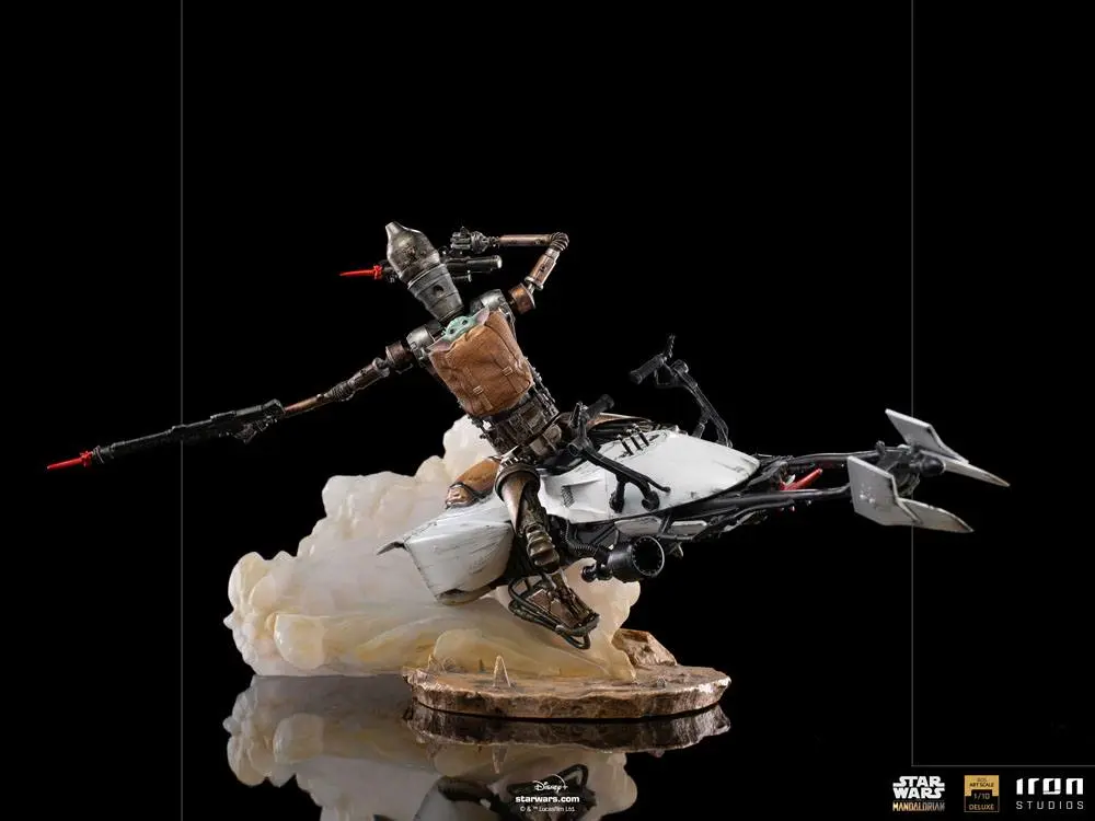 Star Wars The Mandalorian Statuie Scara Artistica Deluxe 1/10 IG-11 & The Child 20 cm poza produsului