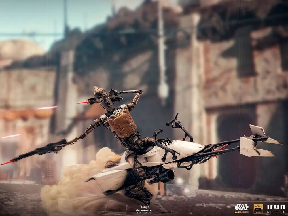 Star Wars The Mandalorian Statuie Scara Artistica Deluxe 1/10 IG-11 & The Child 20 cm poza produsului