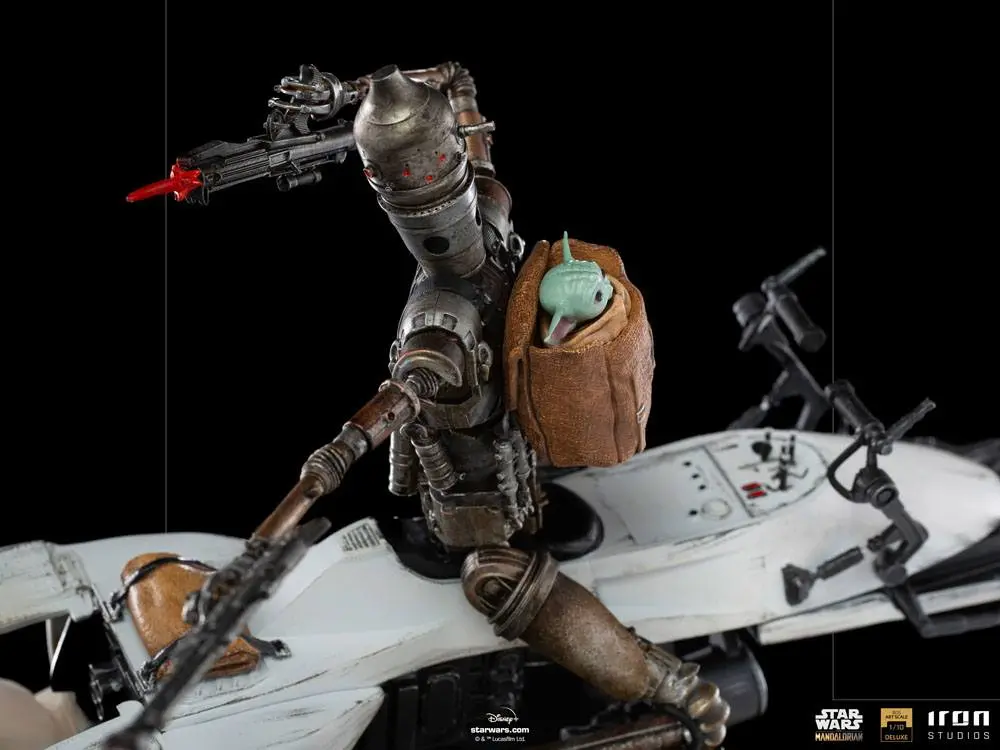 Star Wars The Mandalorian Statuie Scara Artistica Deluxe 1/10 IG-11 & The Child 20 cm poza produsului