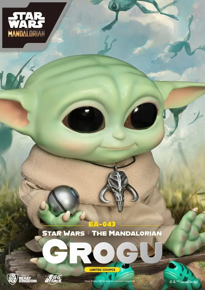 Star Wars: The Mandalorian Statuie Egg Attack Grogu 18 cm poza produsului