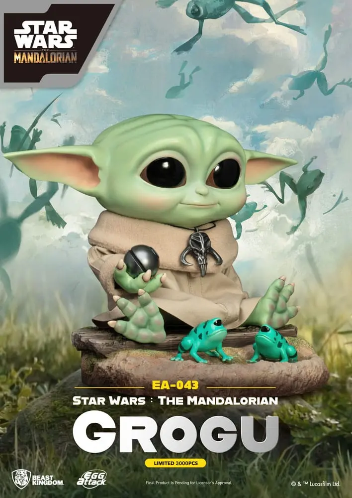 Star Wars: The Mandalorian Statuie Egg Attack Grogu 18 cm poza produsului