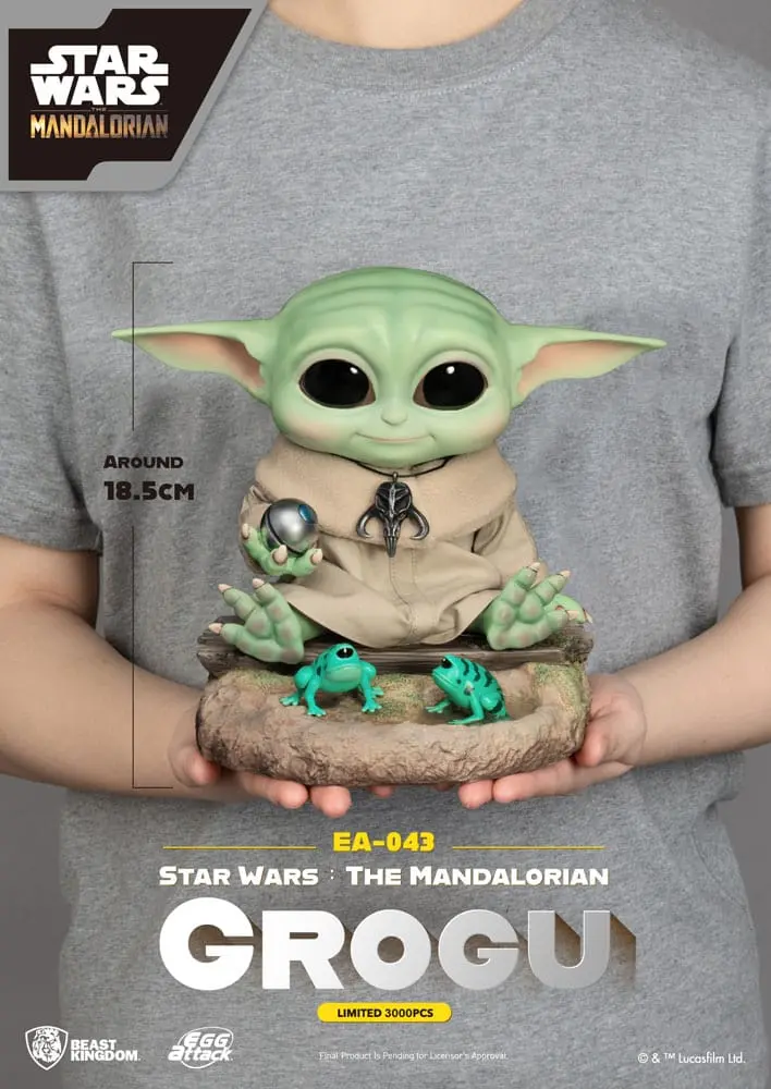 Star Wars: The Mandalorian Statuie Egg Attack Grogu 18 cm poza produsului