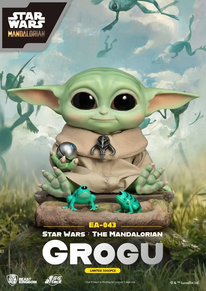 Star Wars: The Mandalorian Statuie Egg Attack Grogu 18 cm poza produsului