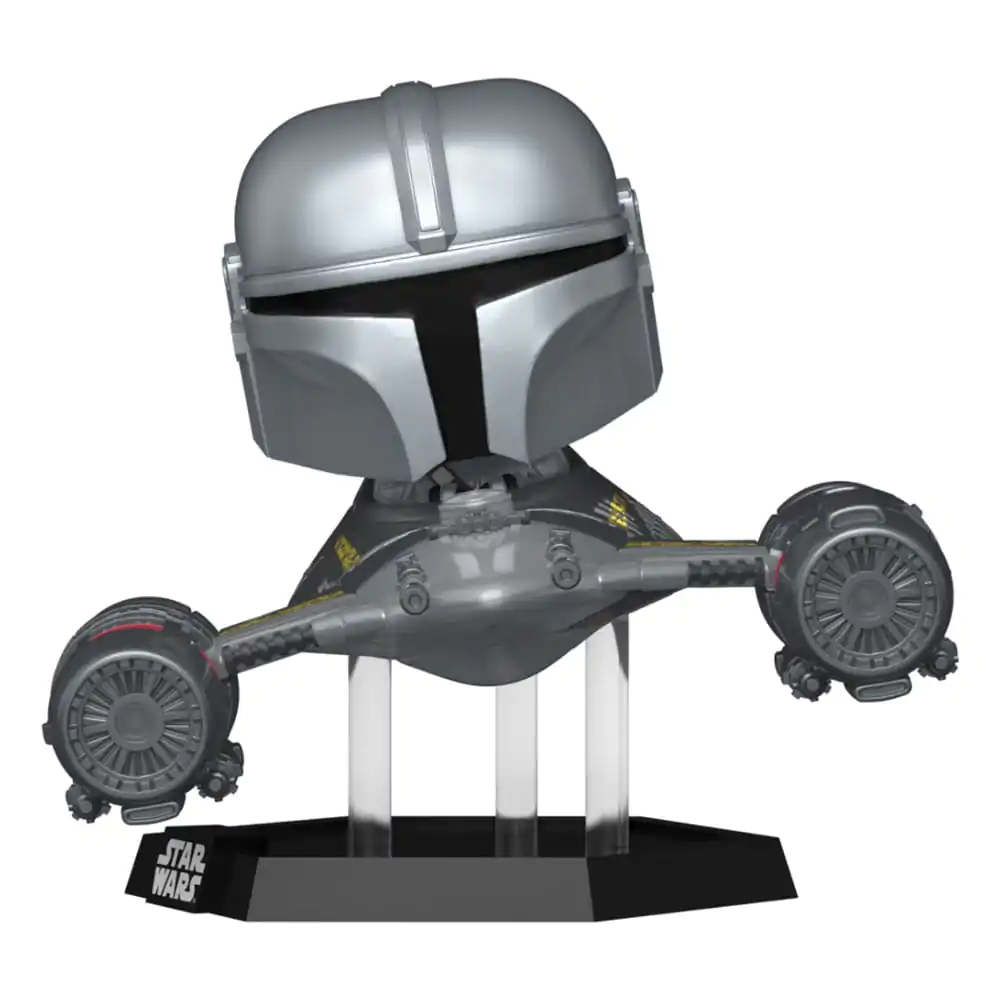 Star Wars: The Mandalorian POP! Rides Figurina Vinyl Mandalorian in N1 Starfighter 15 cm poza produsului