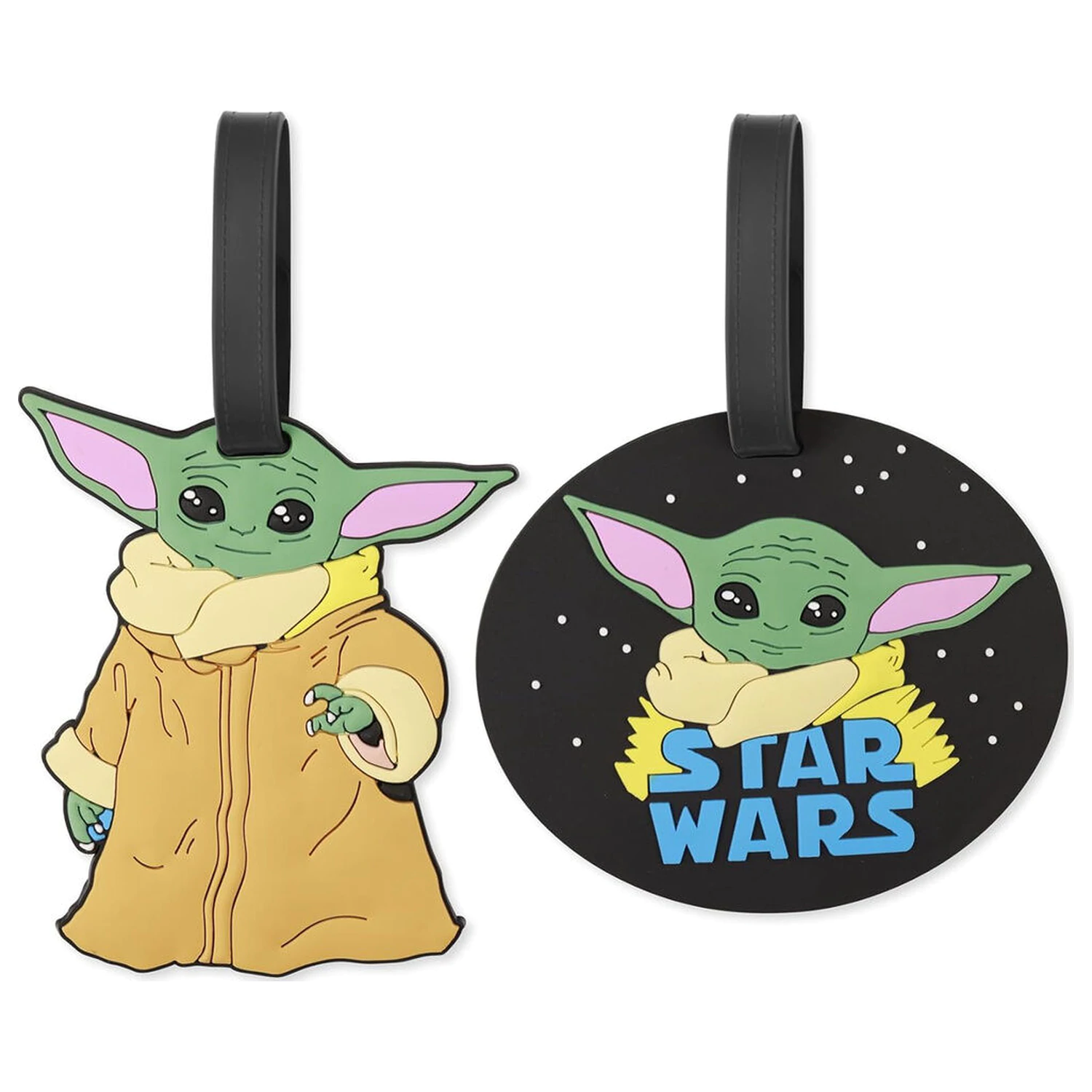 Star Wars The Mandalorian Grogu set de 2 etichete bagaje poza produsului