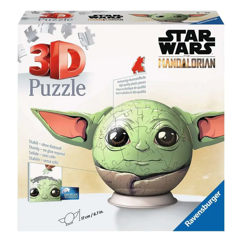 Star Wars: The Mandalorian 3D Puzzle Grogu (72 piese) poza produsului
