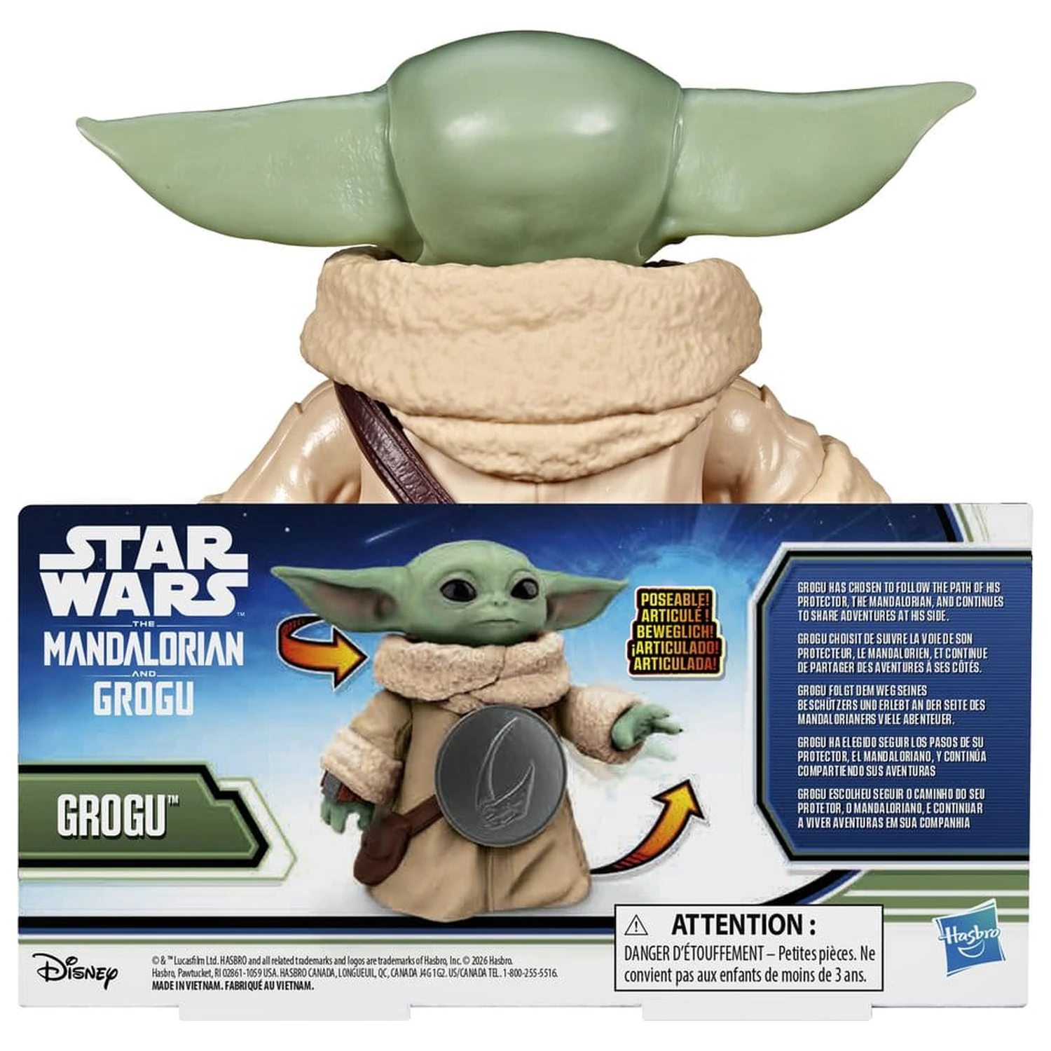 Star Wars: The Mandalorian & Grogu Figurina de actiune Grogu 17 cm poza produsului