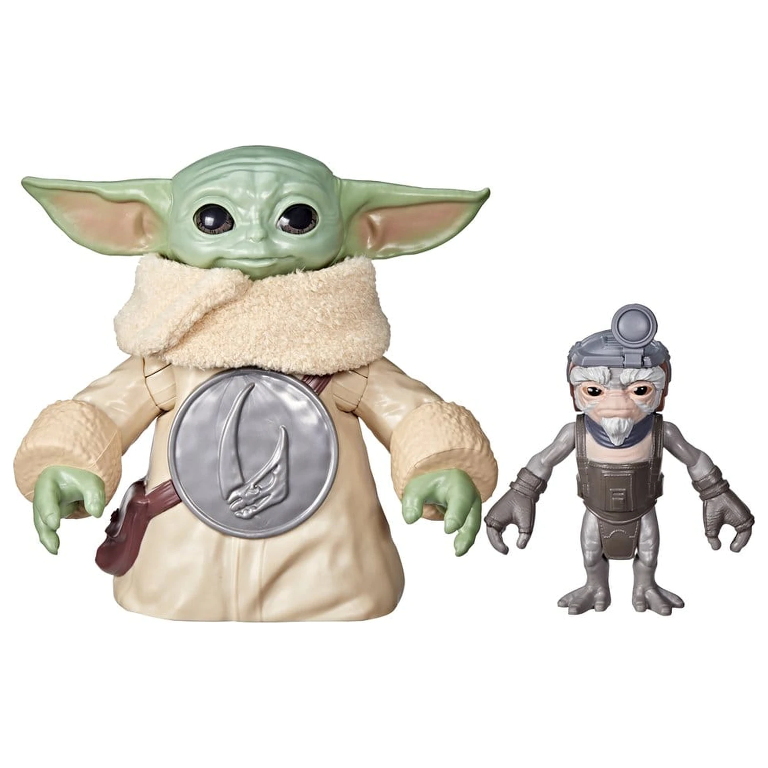 Star Wars: The Mandalorian & Grogu Figurina electronica de actiune Huggin' Grogu & Anzellan 17 cm poza produsului