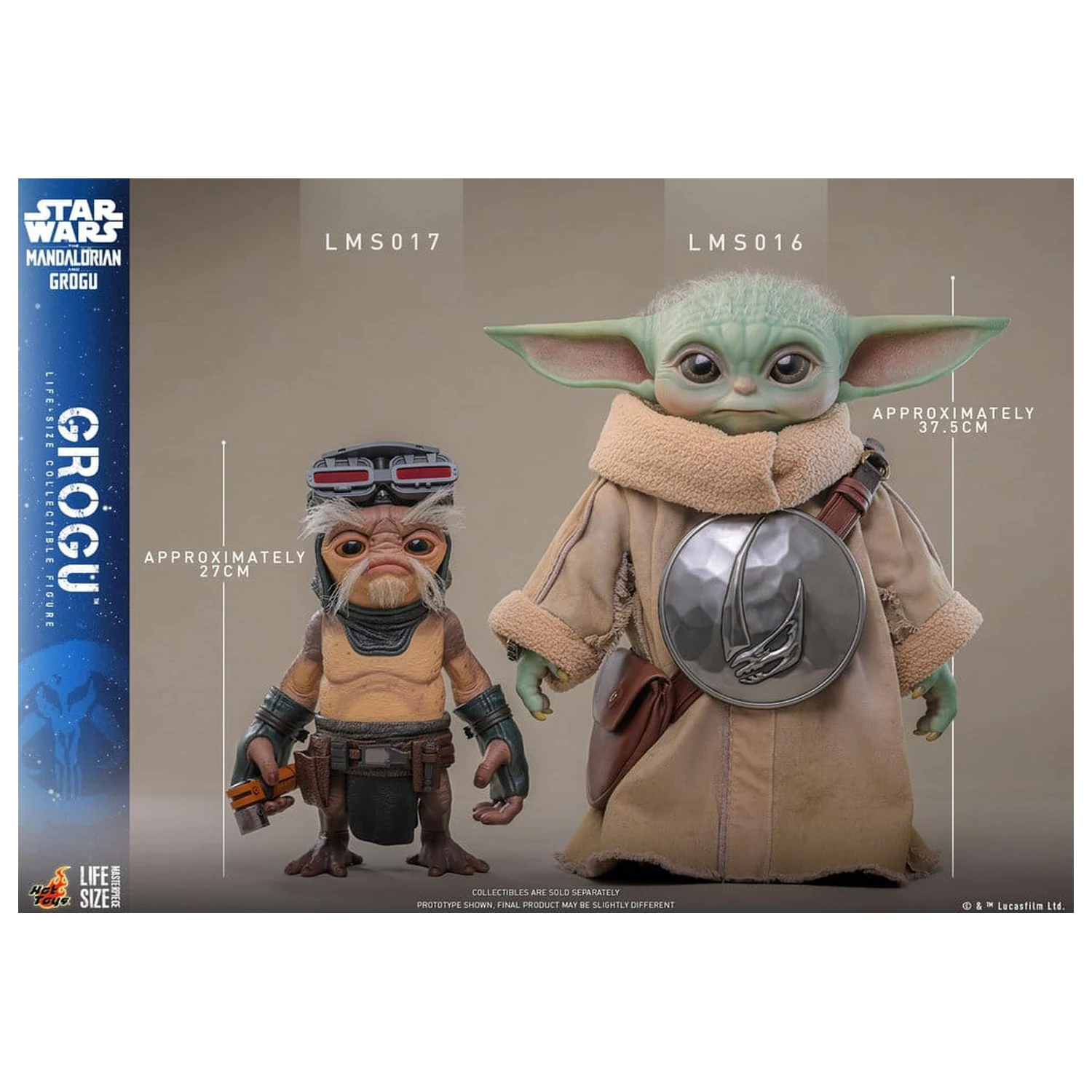 Star Wars: The Mandalorian & Grogu Life-Size Figura Grogu 38 cm poza produsului