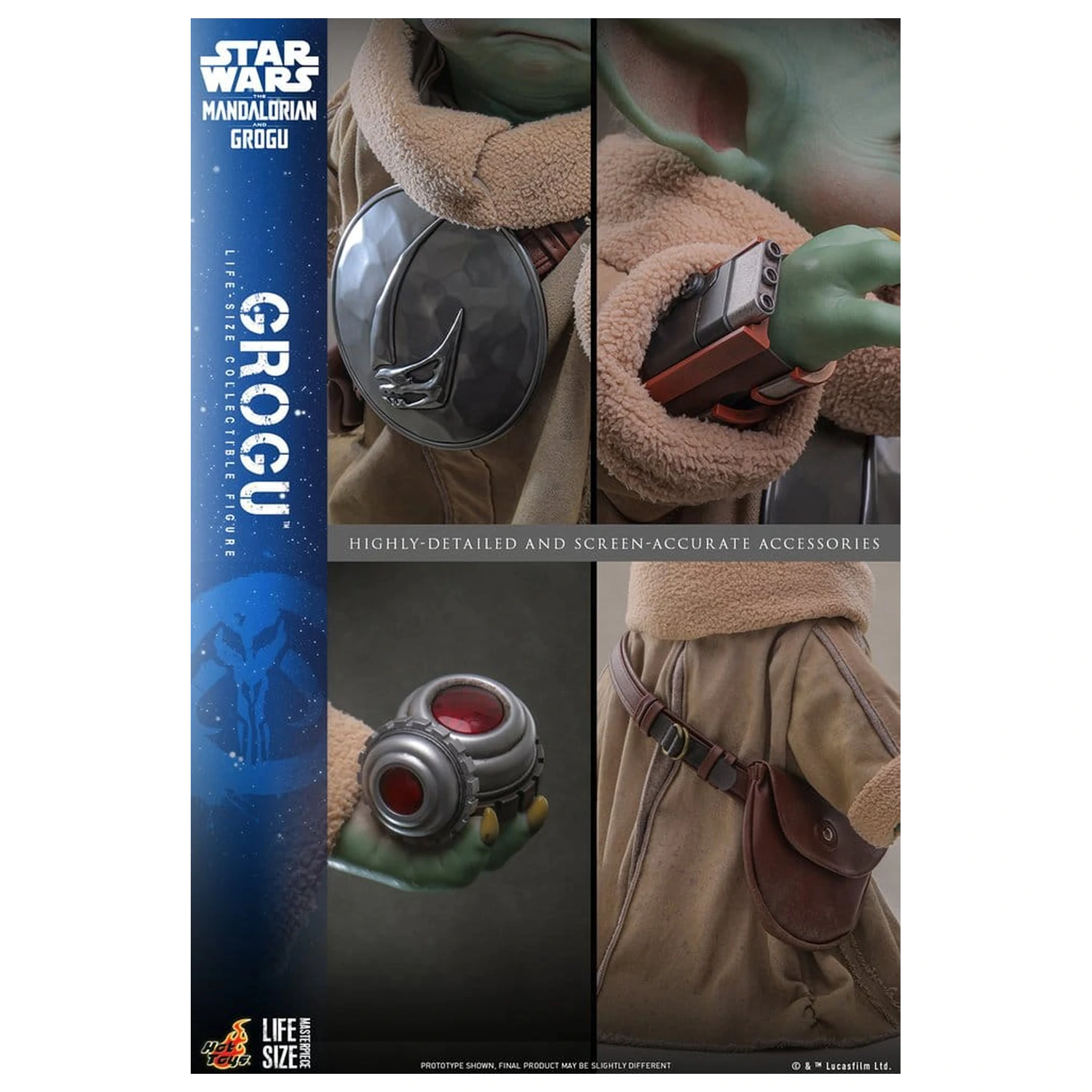 Star Wars: The Mandalorian & Grogu Life-Size Figura Grogu 38 cm poza produsului
