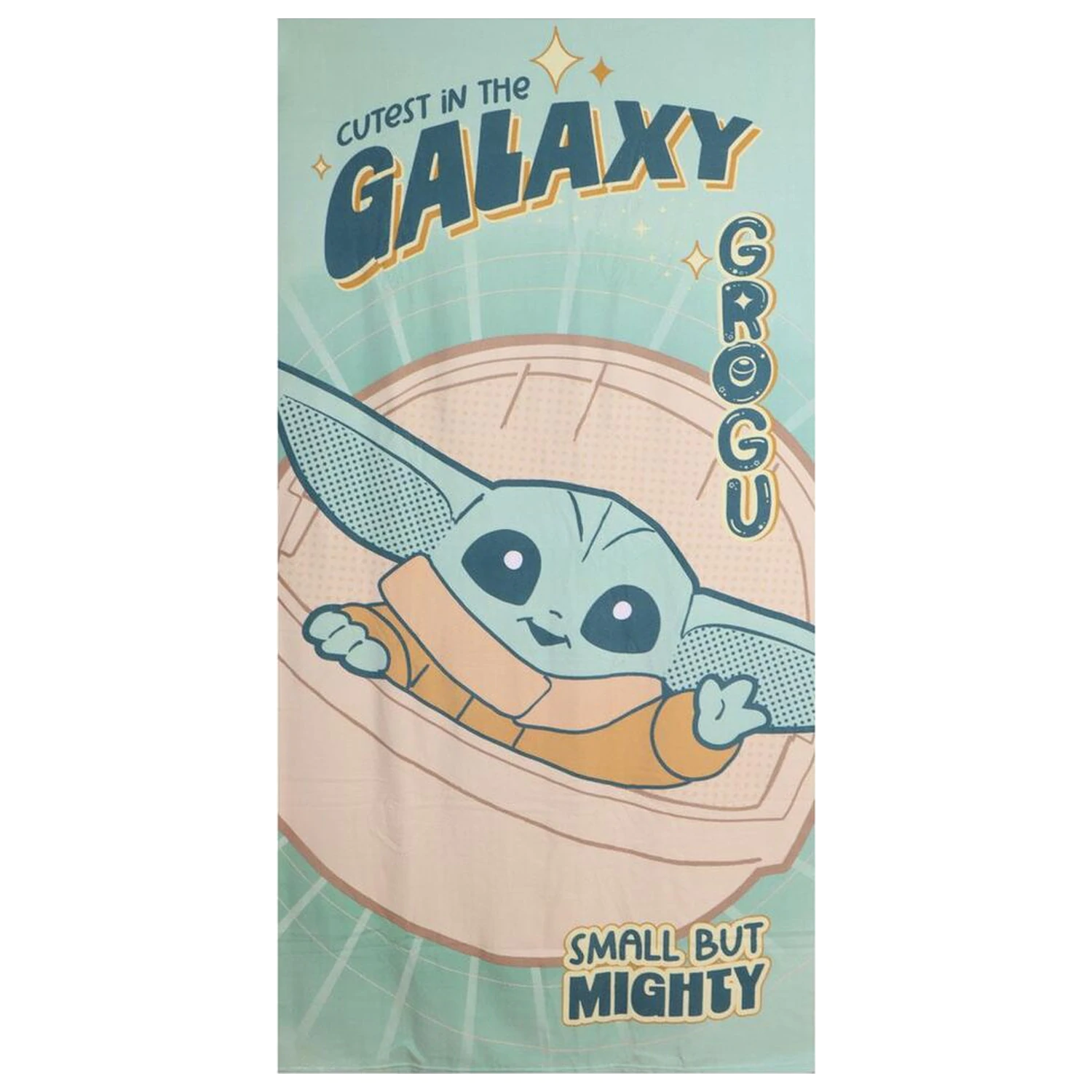 Star Wars The Mandalorian Grogu prosop de plaja din microfibra poza produsului