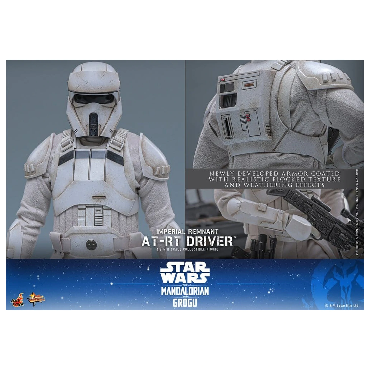 Star Wars: The Mandalorian & Grogu Movie Masterpiece Figurina de actiune 1/6 Imperial Remnant AT-RT Driver 30 cm poza produsului