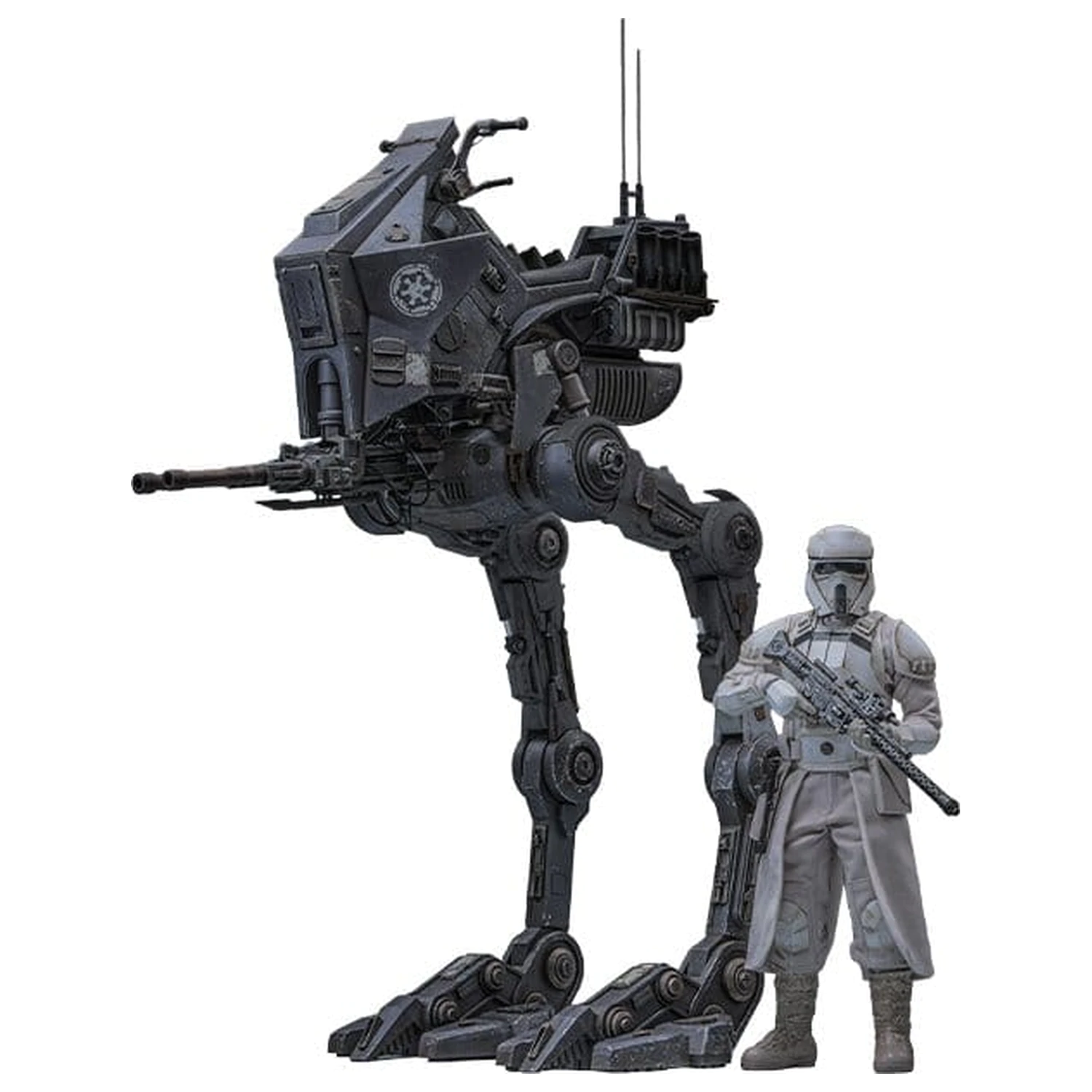 Star Wars: The Mandalorian & Grogu Movie Masterpiece set figurina de acțiune 1/6 Imperial Remnant AT-RT Driver & AT-RT 60 cm poza produsului