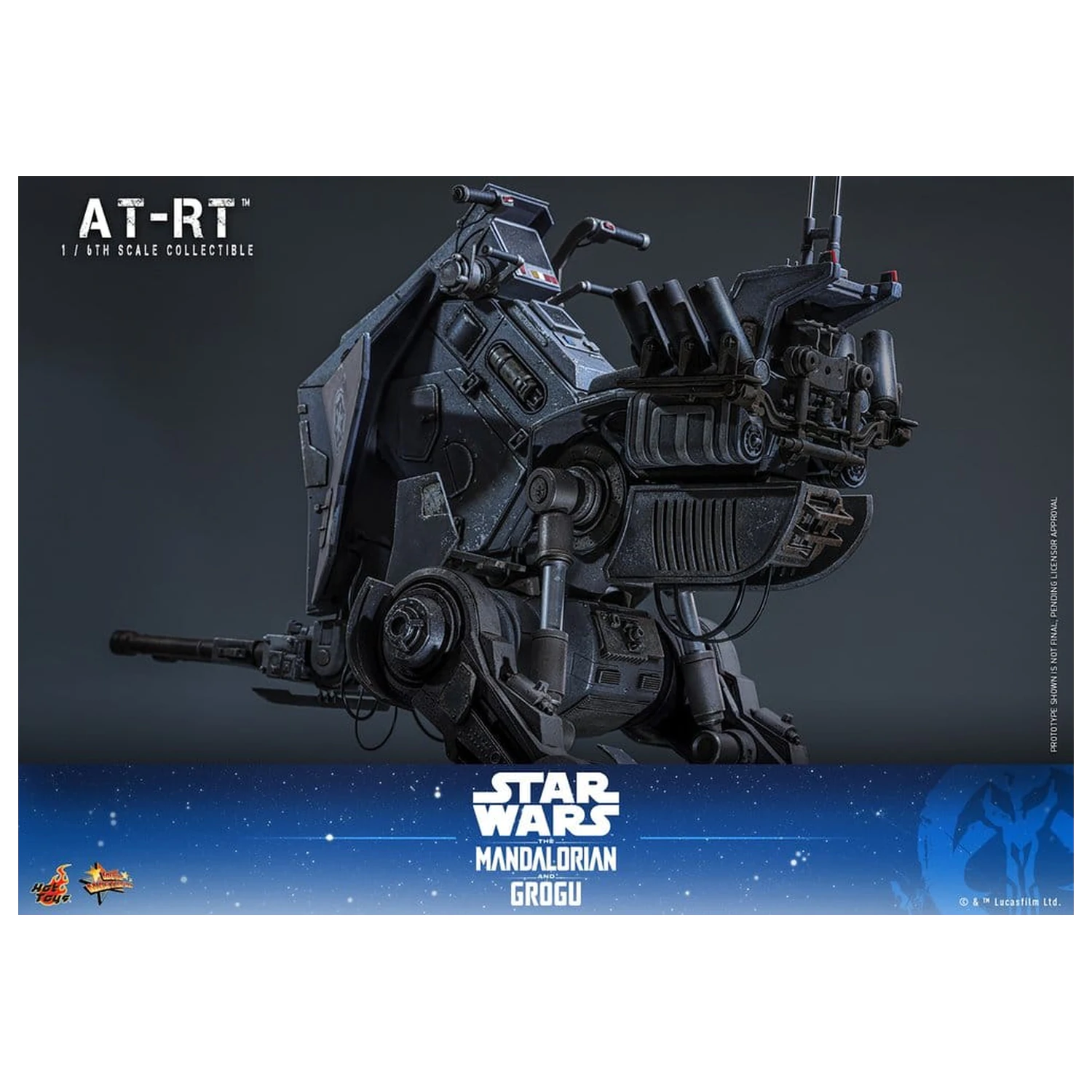 Star Wars: The Mandalorian & Grogu Movie Masterpiece set figurina de acțiune 1/6 Imperial Remnant AT-RT Driver & AT-RT 60 cm poza produsului