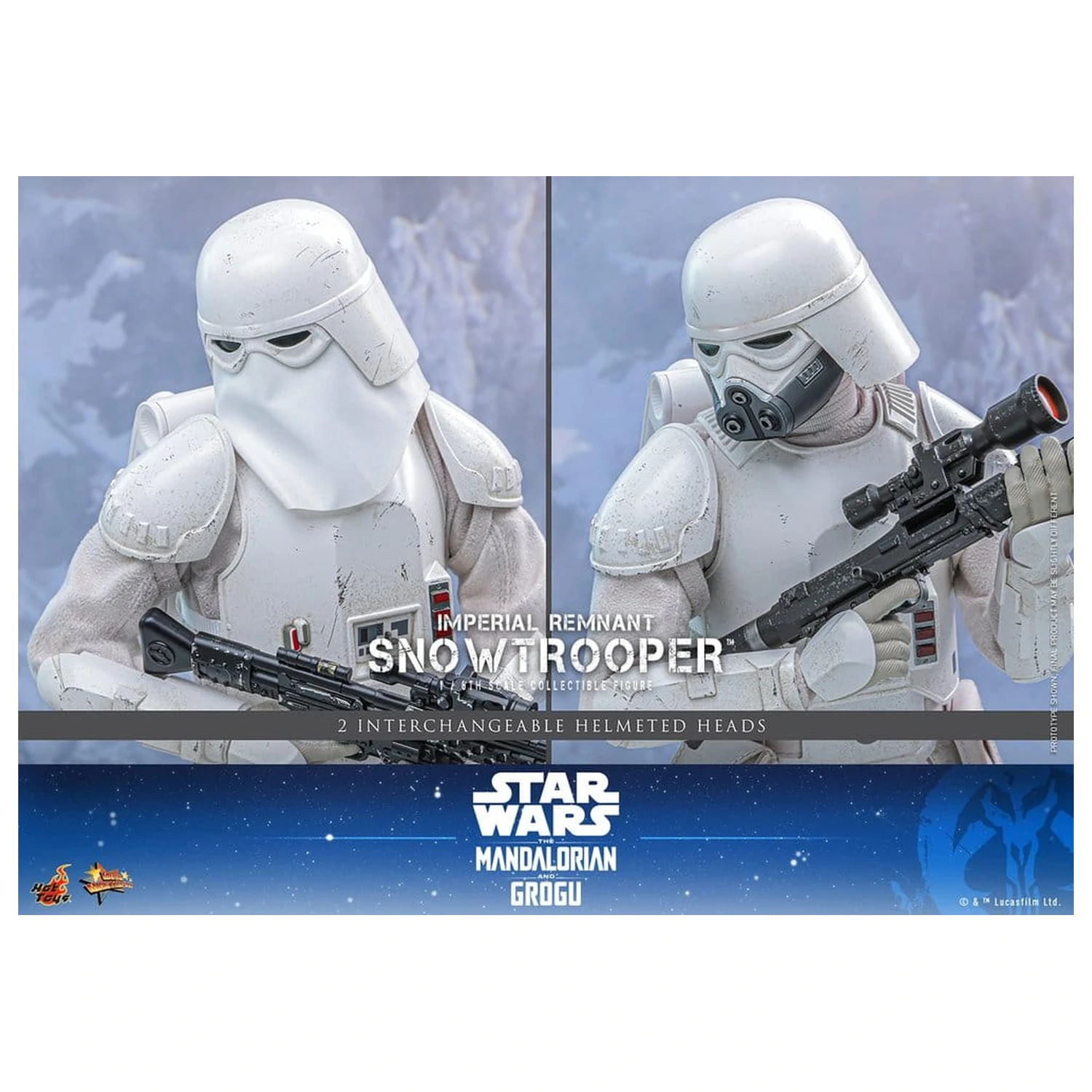 Star Wars: The Mandalorian & Grogu Movie Masterpiece Figurina de actiune 1/6 Imperial Remnant Snowtrooper 30 cm poza produsului