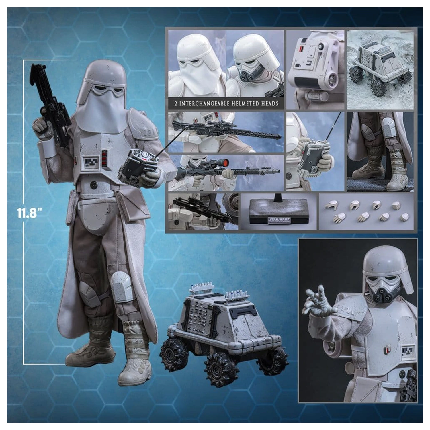 Star Wars: The Mandalorian & Grogu Movie Masterpiece Figurina de actiune 1/6 Imperial Remnant Snowtrooper 30 cm poza produsului