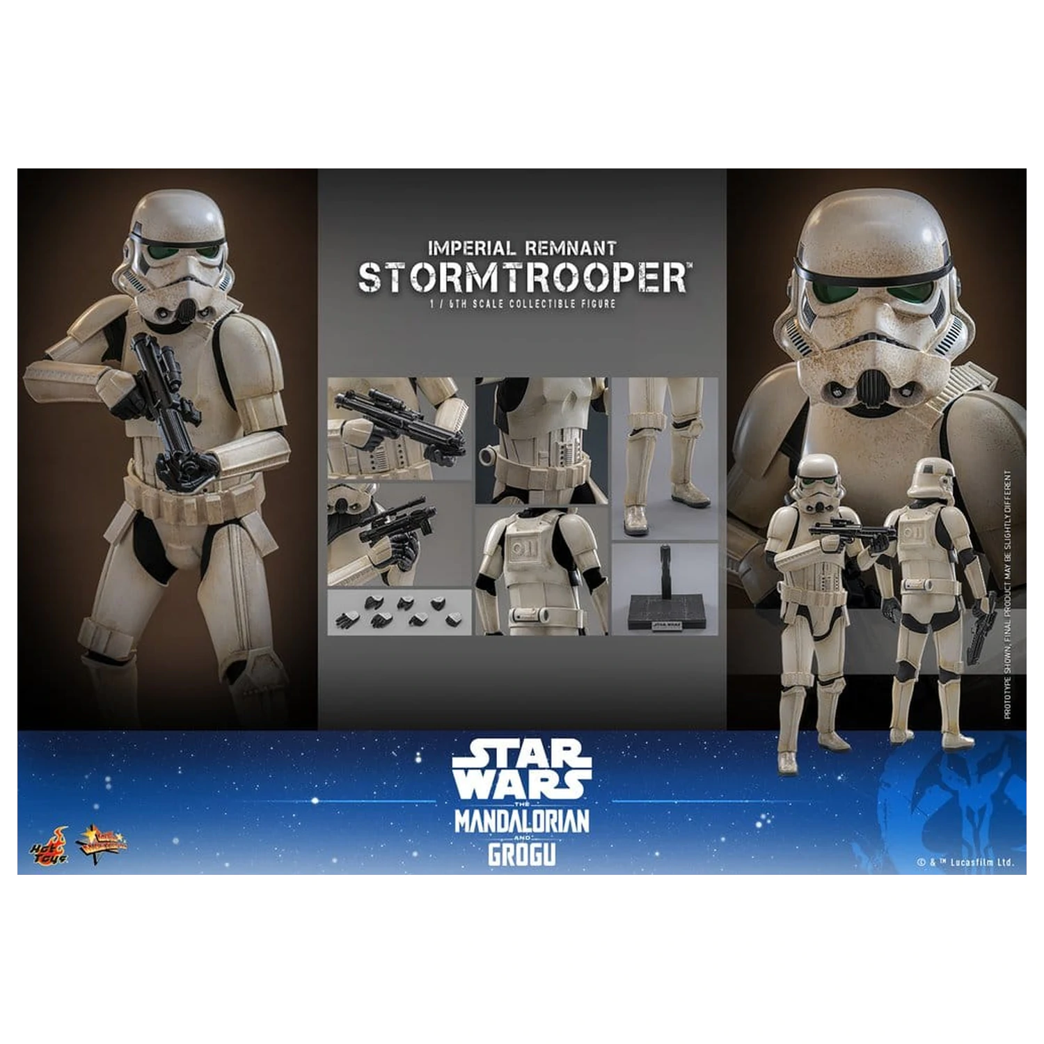 Star Wars: The Mandalorian & Grogu Movie Masterpiece Figurina de actiune 1/6 Imperial Remnant Stormtrooper 30 cm poza produsului