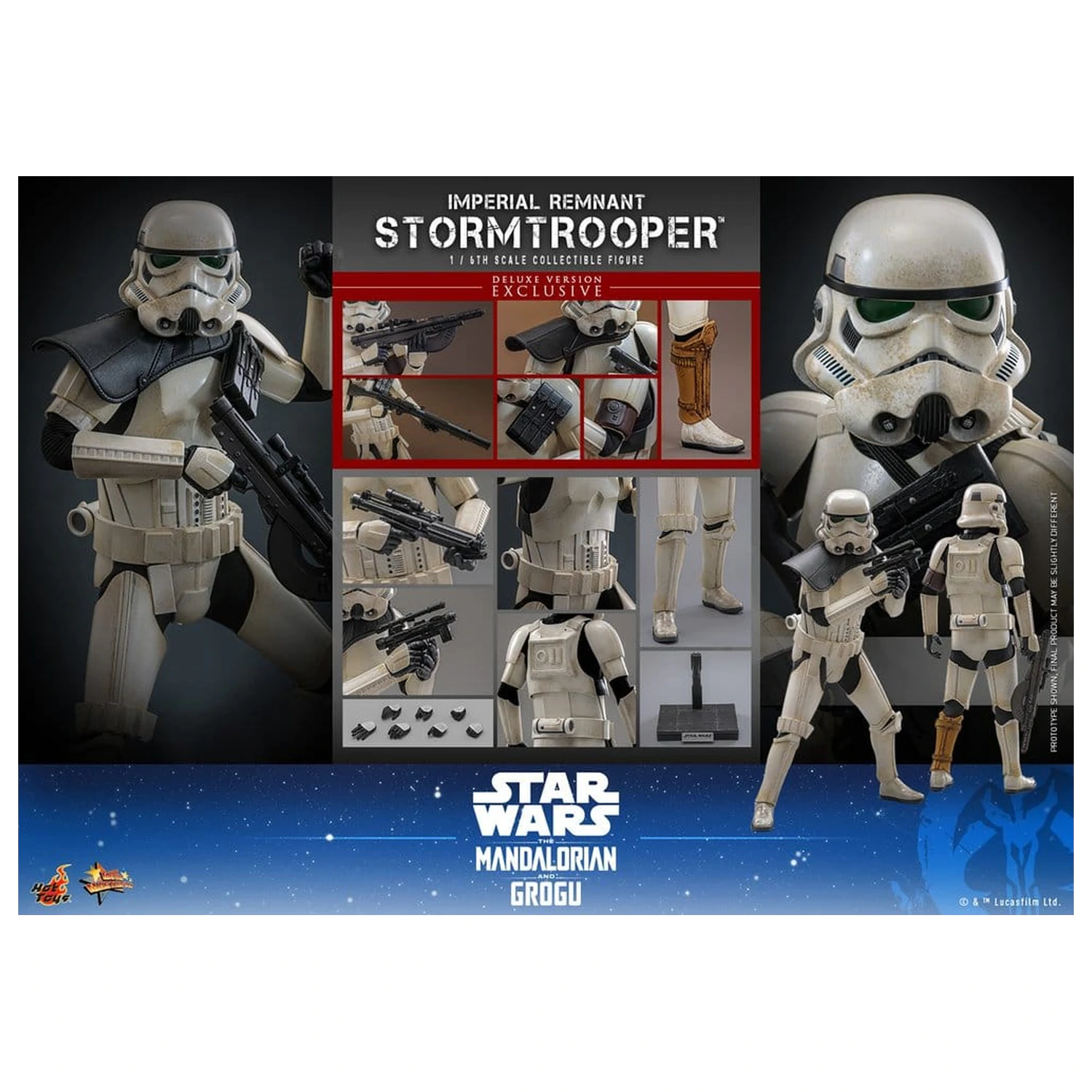 Star Wars: The Mandalorian & Grogu Movie Masterpiece Figurina de acțiune 1/6 Imperial Remnant Stormtrooper (Deluxe Version) 30 cm poza produsului