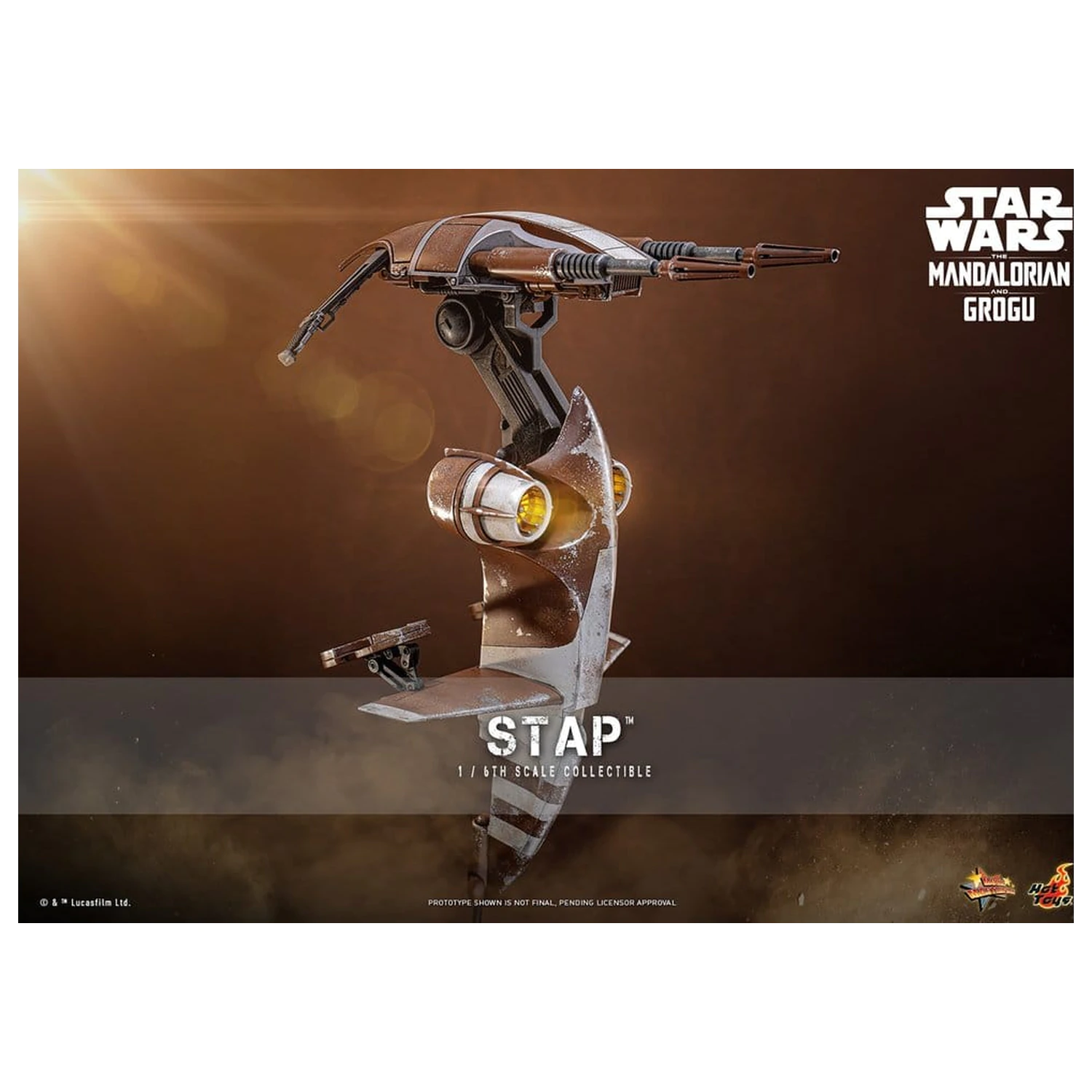 Star Wars: The Mandalorian & Grogu Movie Masterpiece Accesoriu 1/6 STAP 32 cm poza produsului