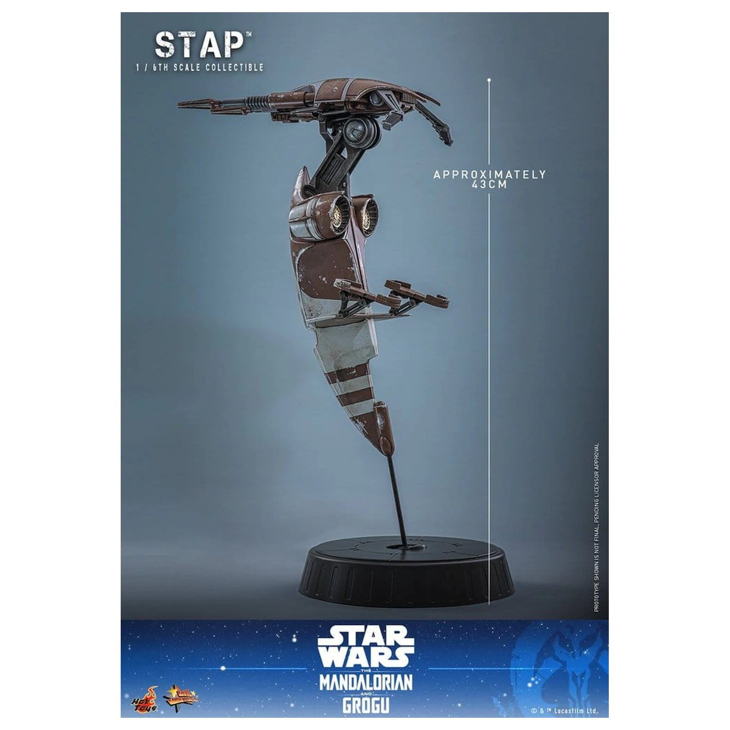Star Wars: The Mandalorian & Grogu Movie Masterpiece Accesoriu 1/6 STAP 32 cm poza produsului