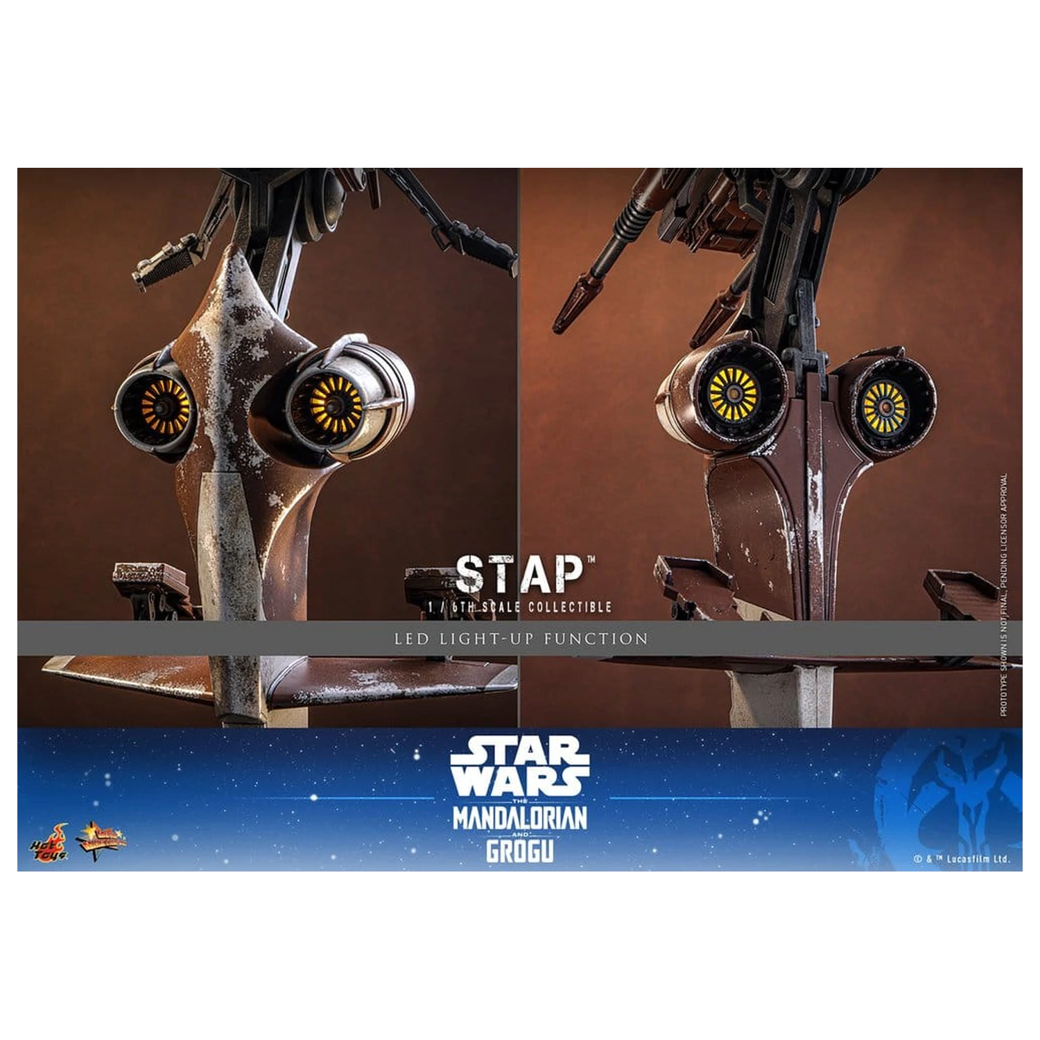 Star Wars: The Mandalorian & Grogu Movie Masterpiece Accesoriu 1/6 STAP 32 cm poza produsului