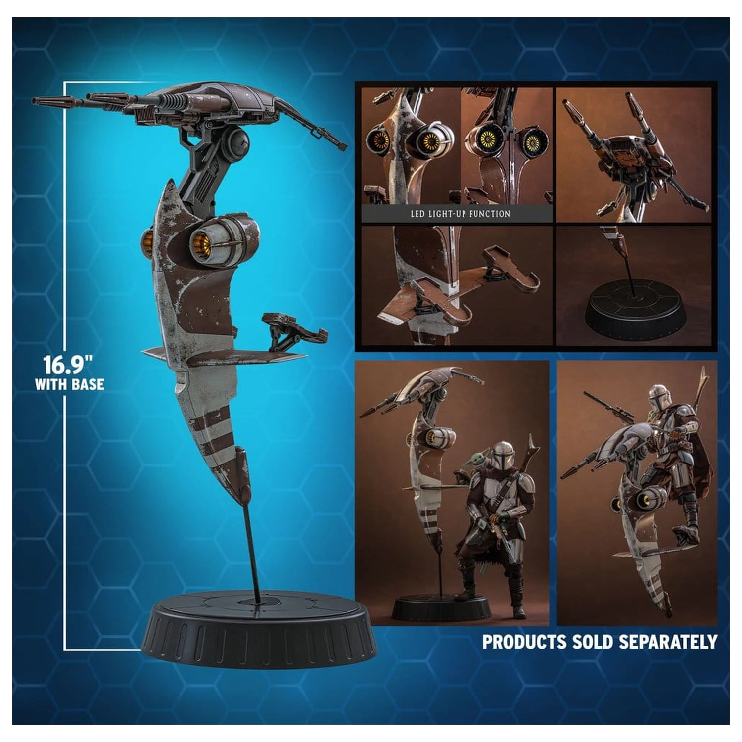 Star Wars: The Mandalorian & Grogu Movie Masterpiece Accesoriu 1/6 STAP 32 cm poza produsului