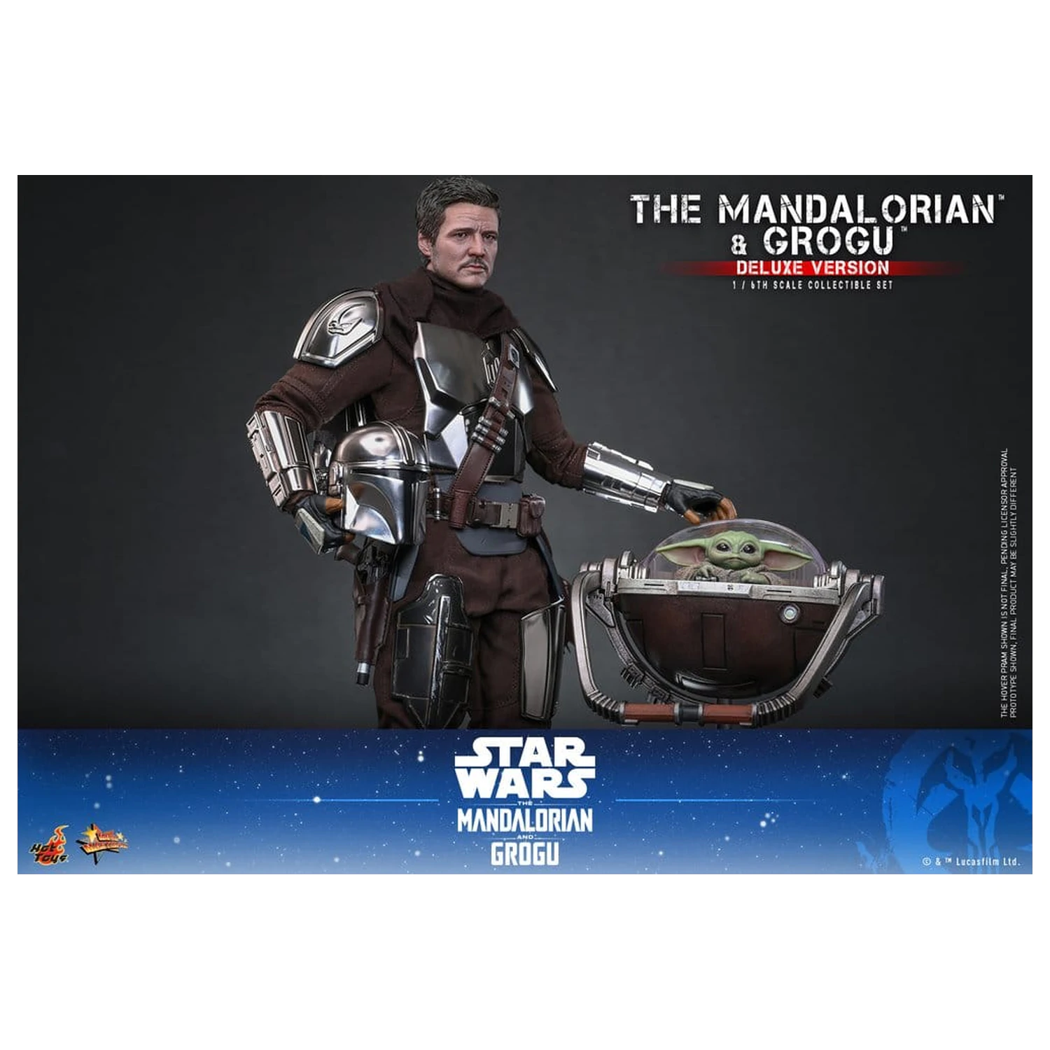 Star Wars: The Mandalorian & Grogu Movie Masterpiece Figurina de acțiune 1/6 The Mandalorian și Grogu (Deluxe Version) 31 cm poza produsului