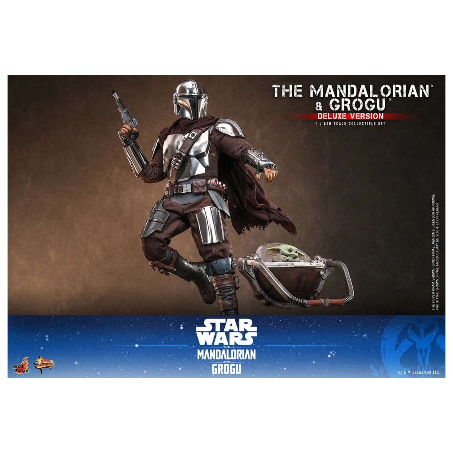 Star Wars: The Mandalorian & Grogu Movie Masterpiece Figurina de acțiune 1/6 The Mandalorian și Grogu (Deluxe Version) 31 cm poza produsului