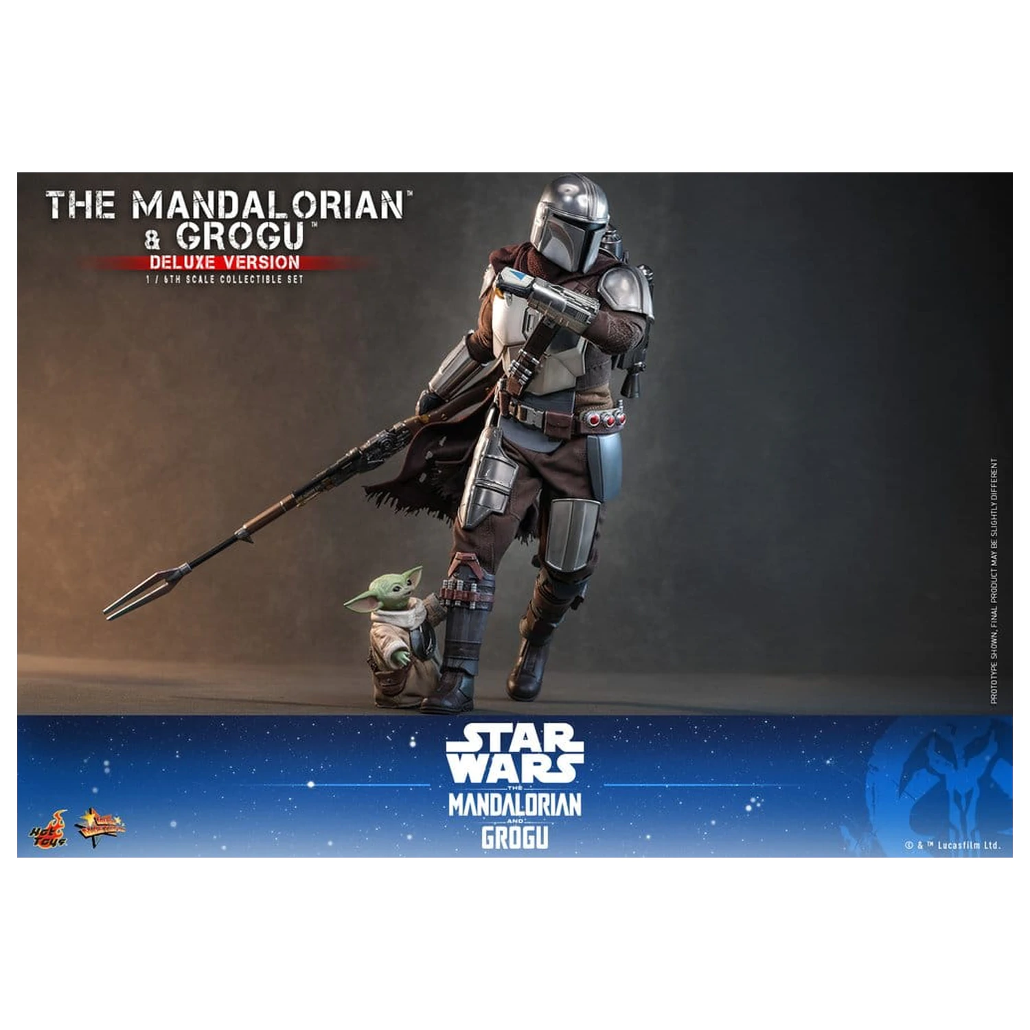 Star Wars: The Mandalorian & Grogu Movie Masterpiece Figurina de acțiune 1/6 The Mandalorian și Grogu (Deluxe Version) 31 cm poza produsului