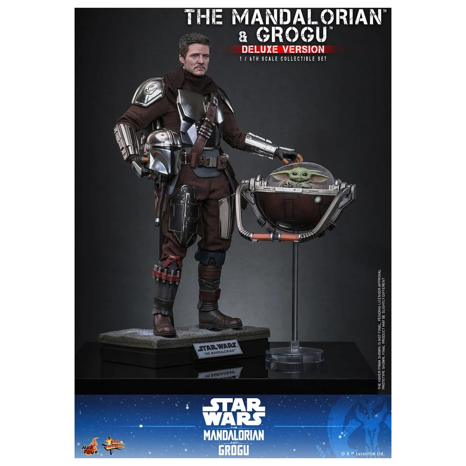 Star Wars: The Mandalorian & Grogu Movie Masterpiece Figurina de acțiune 1/6 The Mandalorian și Grogu (Deluxe Version) 31 cm poza produsului