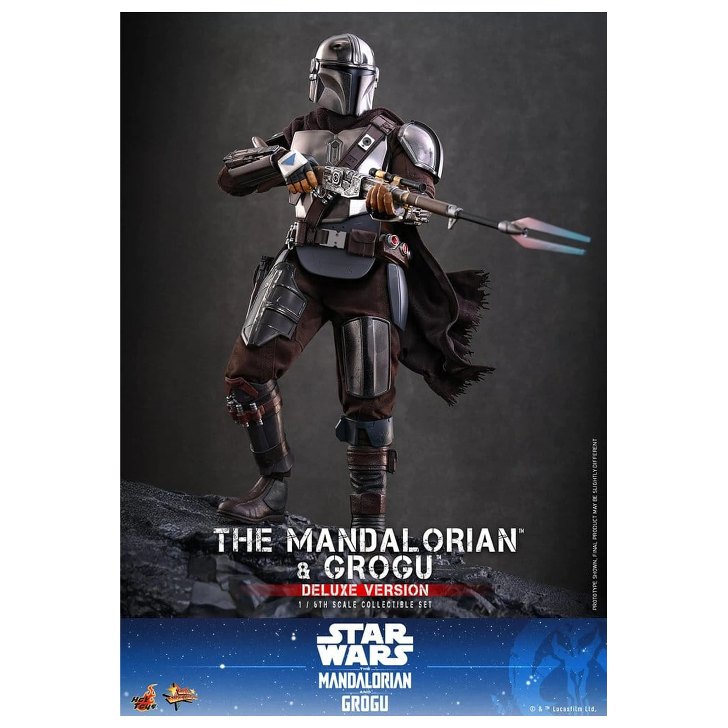 Star Wars: The Mandalorian & Grogu Movie Masterpiece Figurina de acțiune 1/6 The Mandalorian și Grogu (Deluxe Version) 31 cm poza produsului