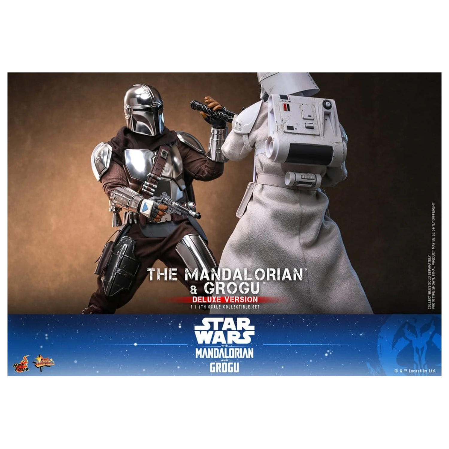 Star Wars: The Mandalorian & Grogu Movie Masterpiece Figurina de acțiune 1/6 The Mandalorian și Grogu (Deluxe Version) 31 cm poza produsului