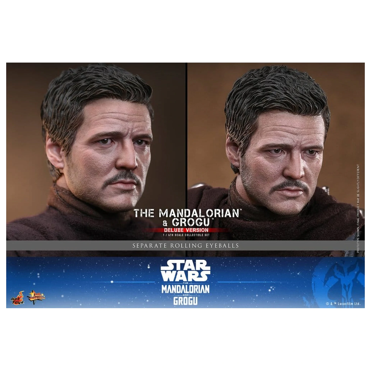 Star Wars: The Mandalorian & Grogu Movie Masterpiece Figurina de acțiune 1/6 The Mandalorian și Grogu (Deluxe Version) 31 cm poza produsului