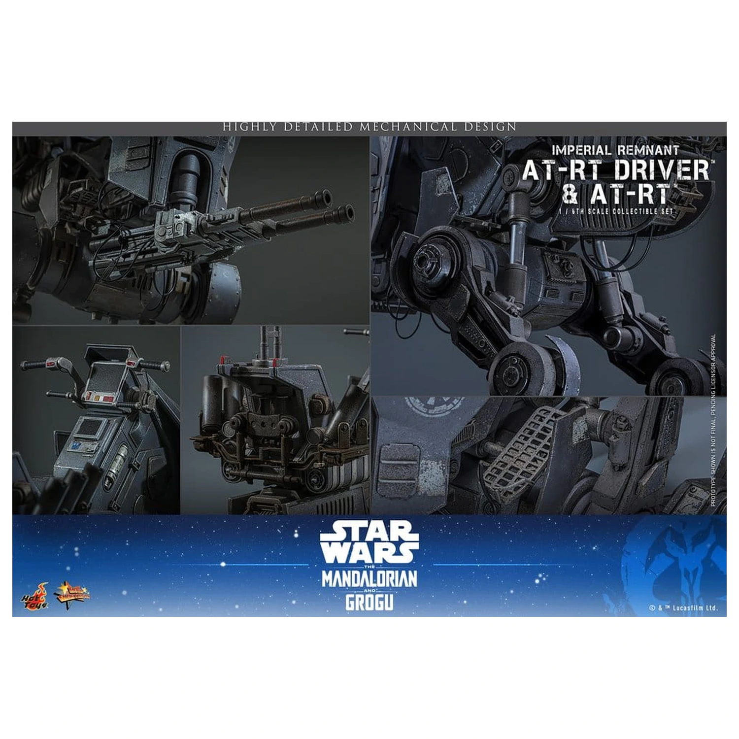 Star Wars: The Mandalorian & Grogu Movie Masterpiece Vehicul 1/6 AT-RT 60 cm poza produsului