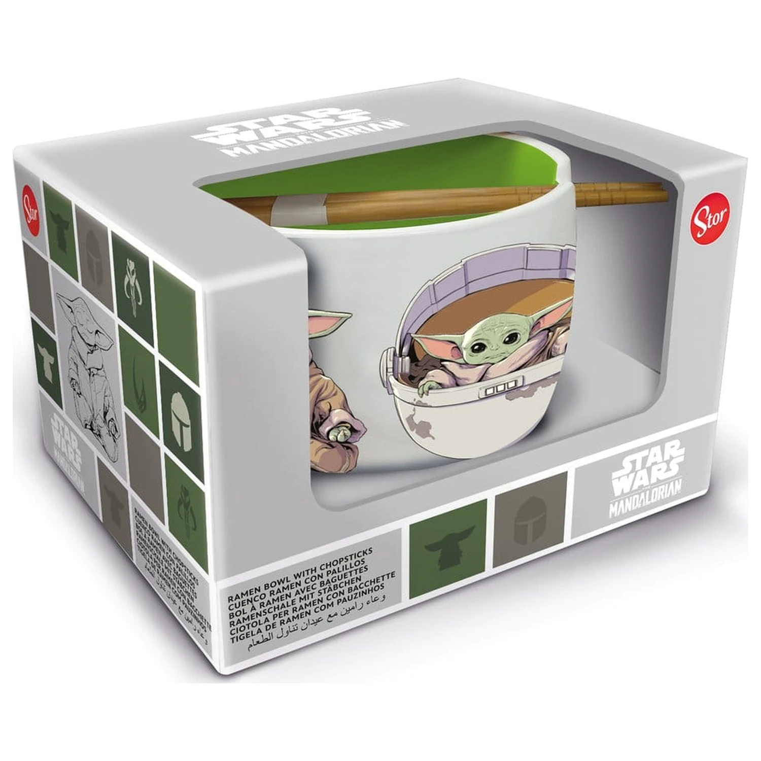 Star Wars: The Mandalorian Bol de Ramen cu bețisoare Grogu poza produsului